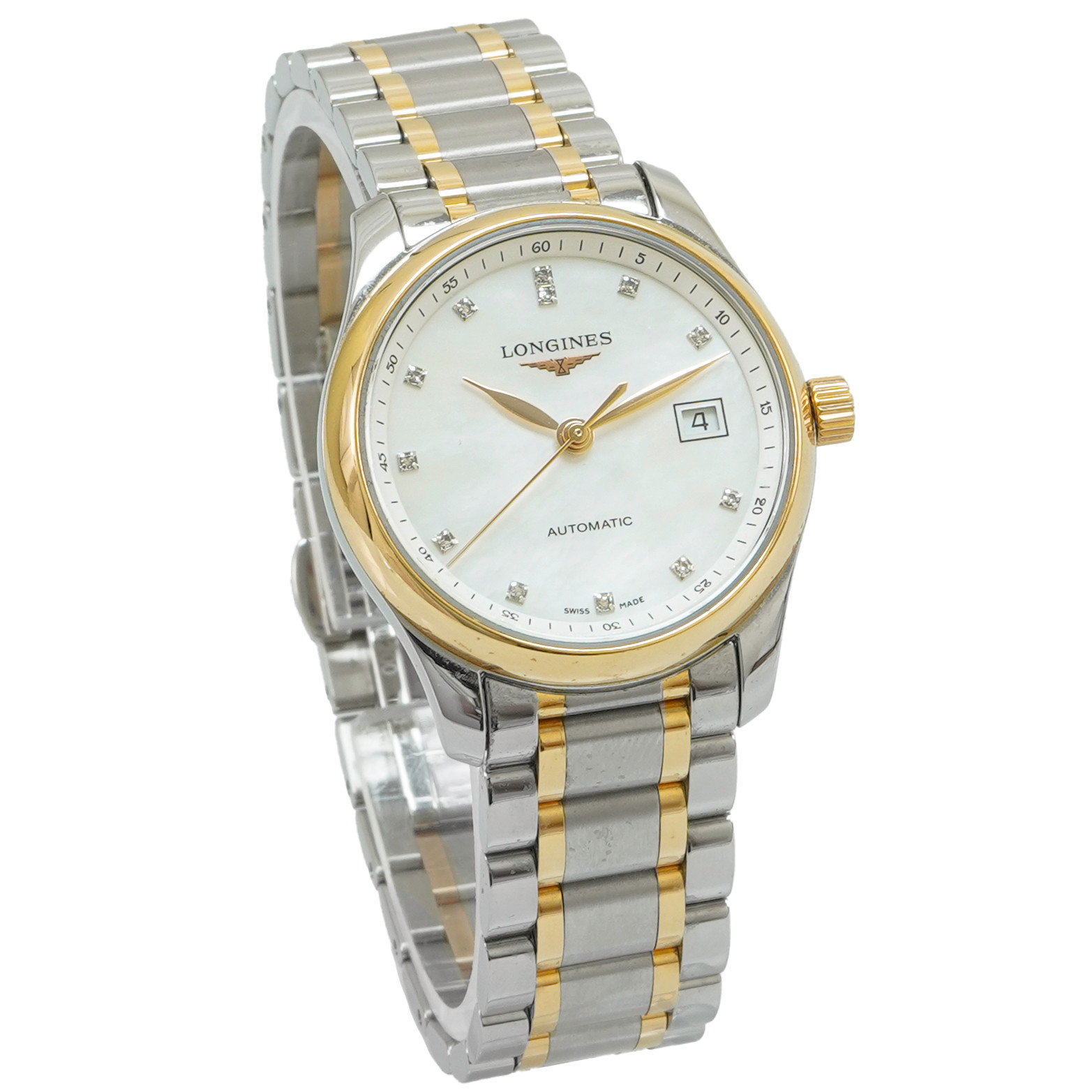 Longines Master 29mm Ladies L2.257.5.89.7 *MOP Diamond Dial* *Unworn* - Inventory 4815