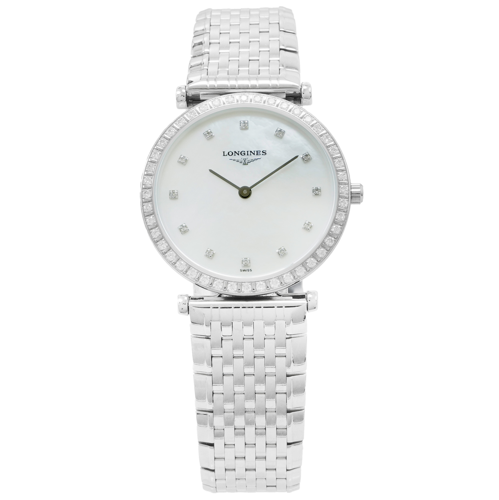 Longines La Grande Classique de Longines 29mm L4.523.0.87.6 *Diamond Bezel & Dial* *Unworn* - Inventory 4826