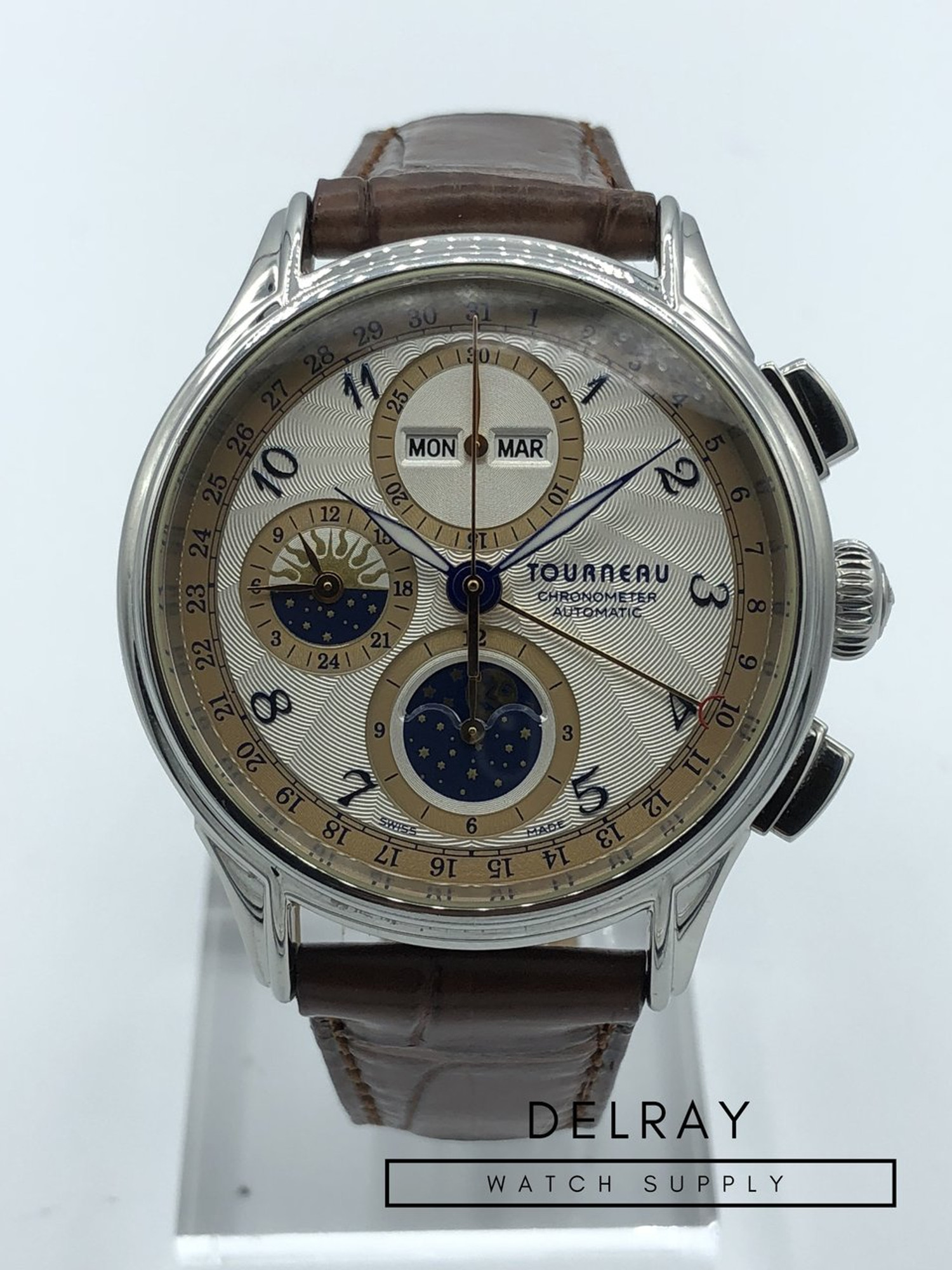 Tourneau Triple Date Moonphase Chronograph