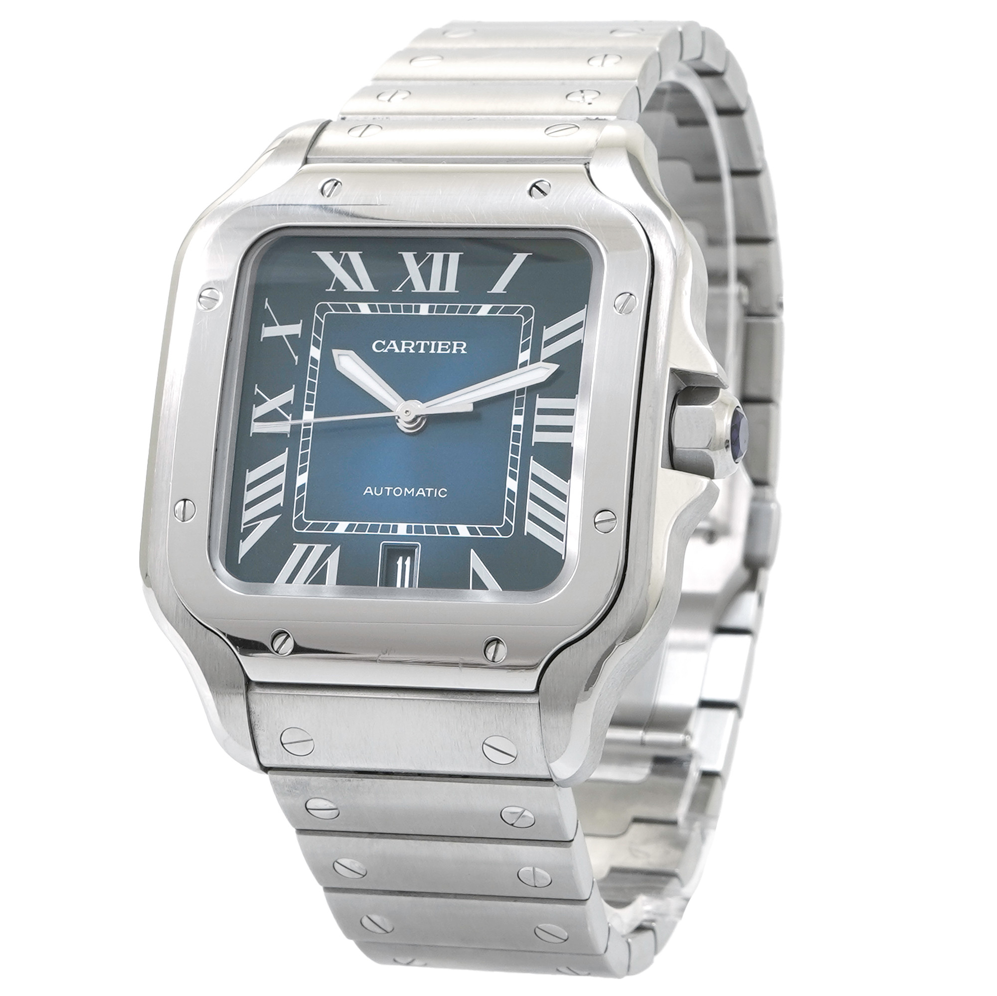 Cartier Santos de Cartier Large Blue *2021* WSSA0030 - Inventory 4885