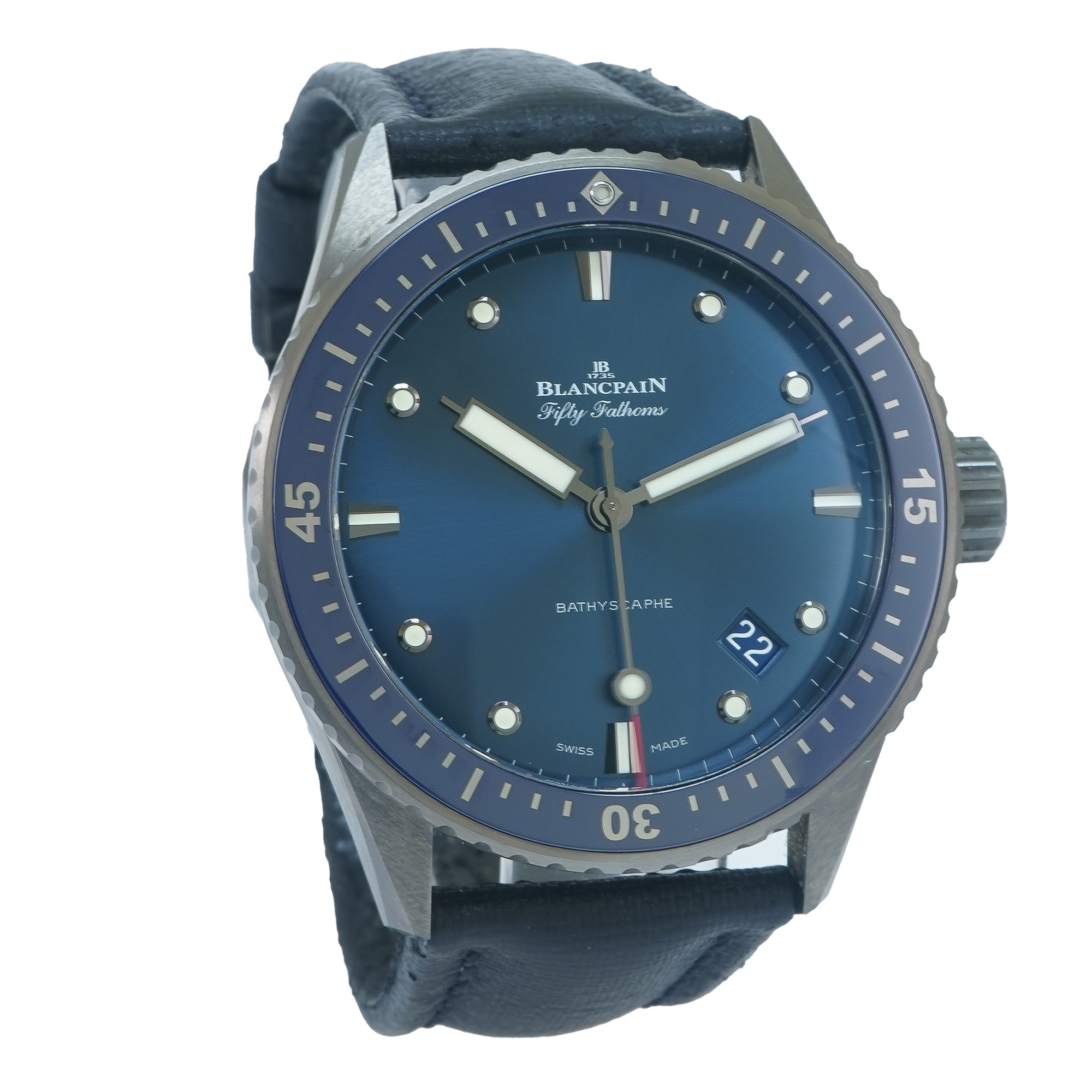 Blancpain Fifty-Fathoms Bathyscaphe Ceramic Blue - Inventory 4886