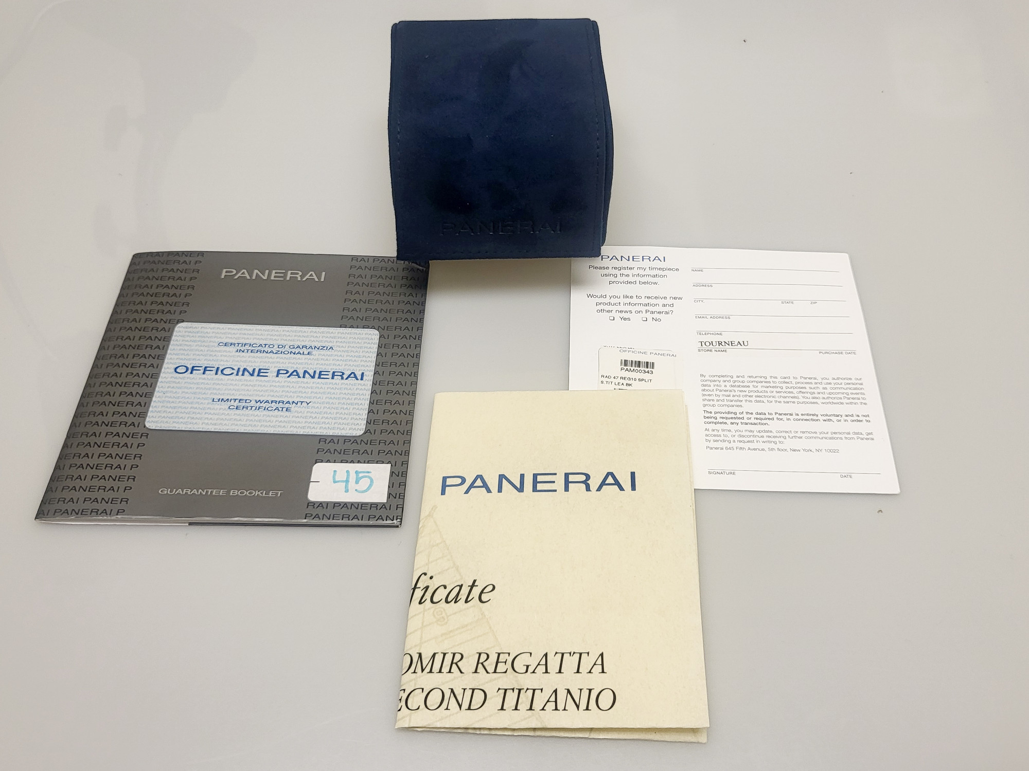 Panerai Radiomir Regatta 1/8th Second Titanio Limited Edition PAM00343 - Inventory 4540