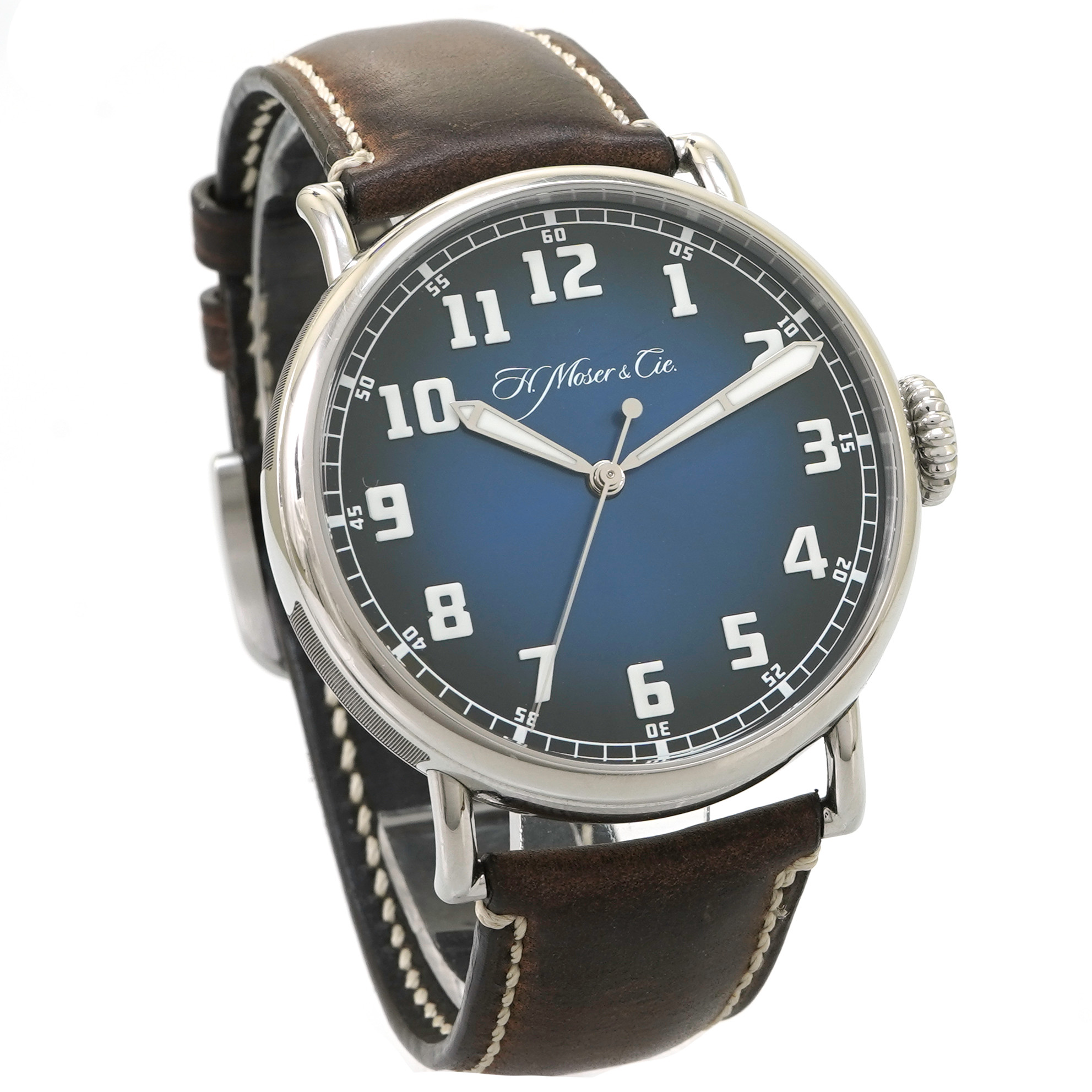 H. Moser Heritage Center Seconds Funky Blue Fume - Inventory 4906