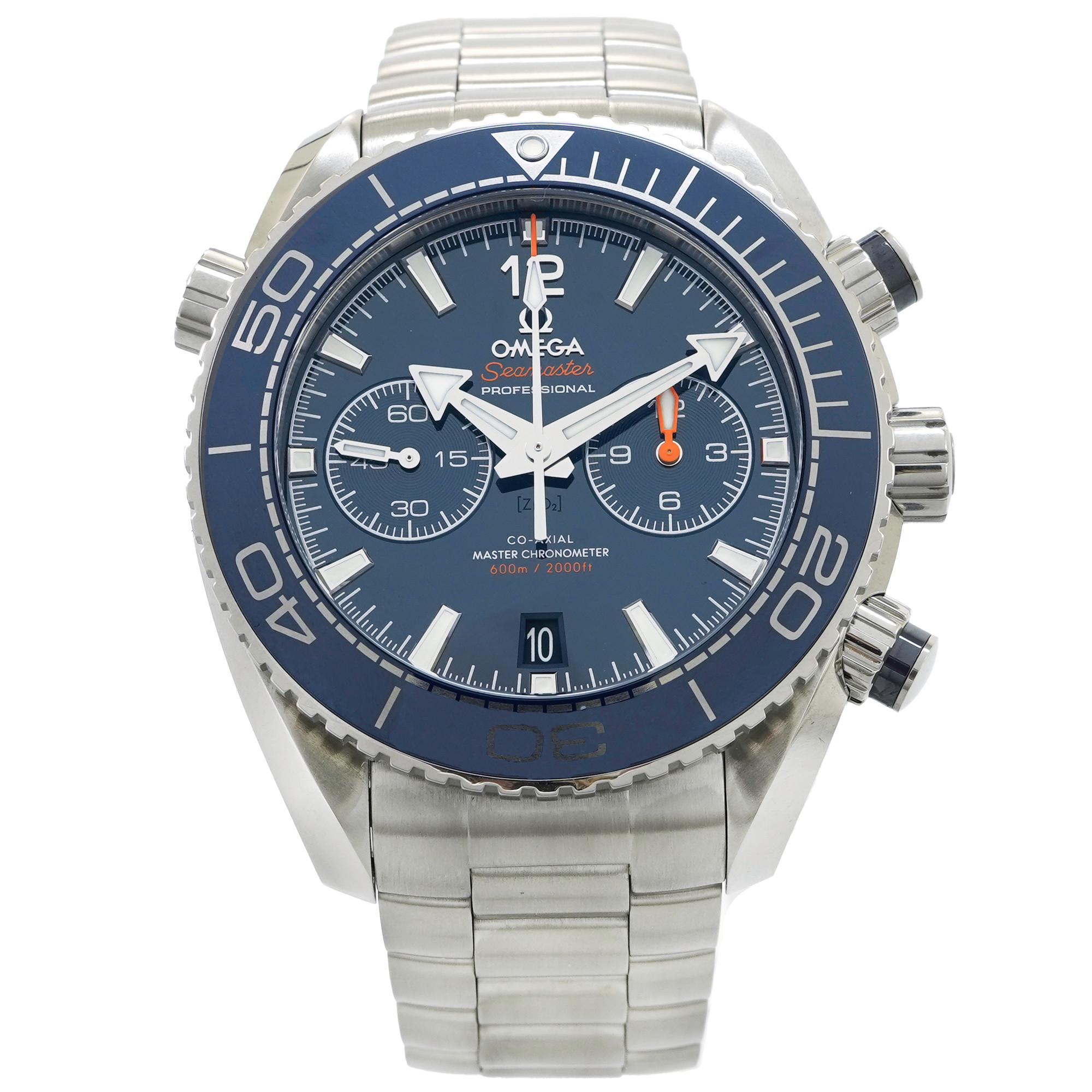 Omega Planet Ocean 600M Chronograph 45.5m *Blue Dial* *2023* - Inventory 4924