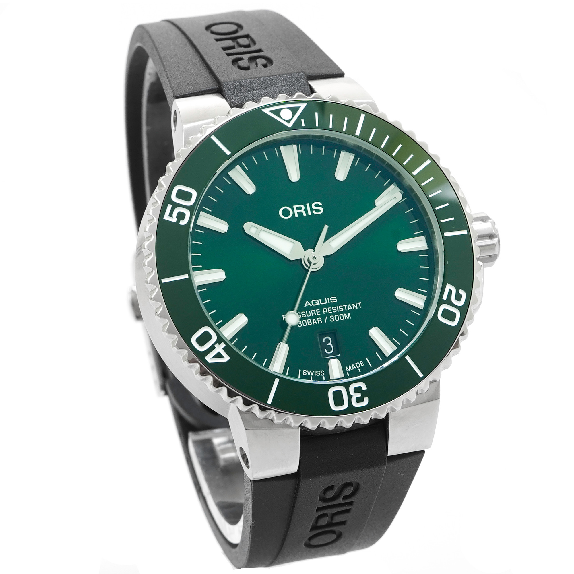 Oris Aquis Date 41.5m *Green* *Unworn* - Inventory 4932