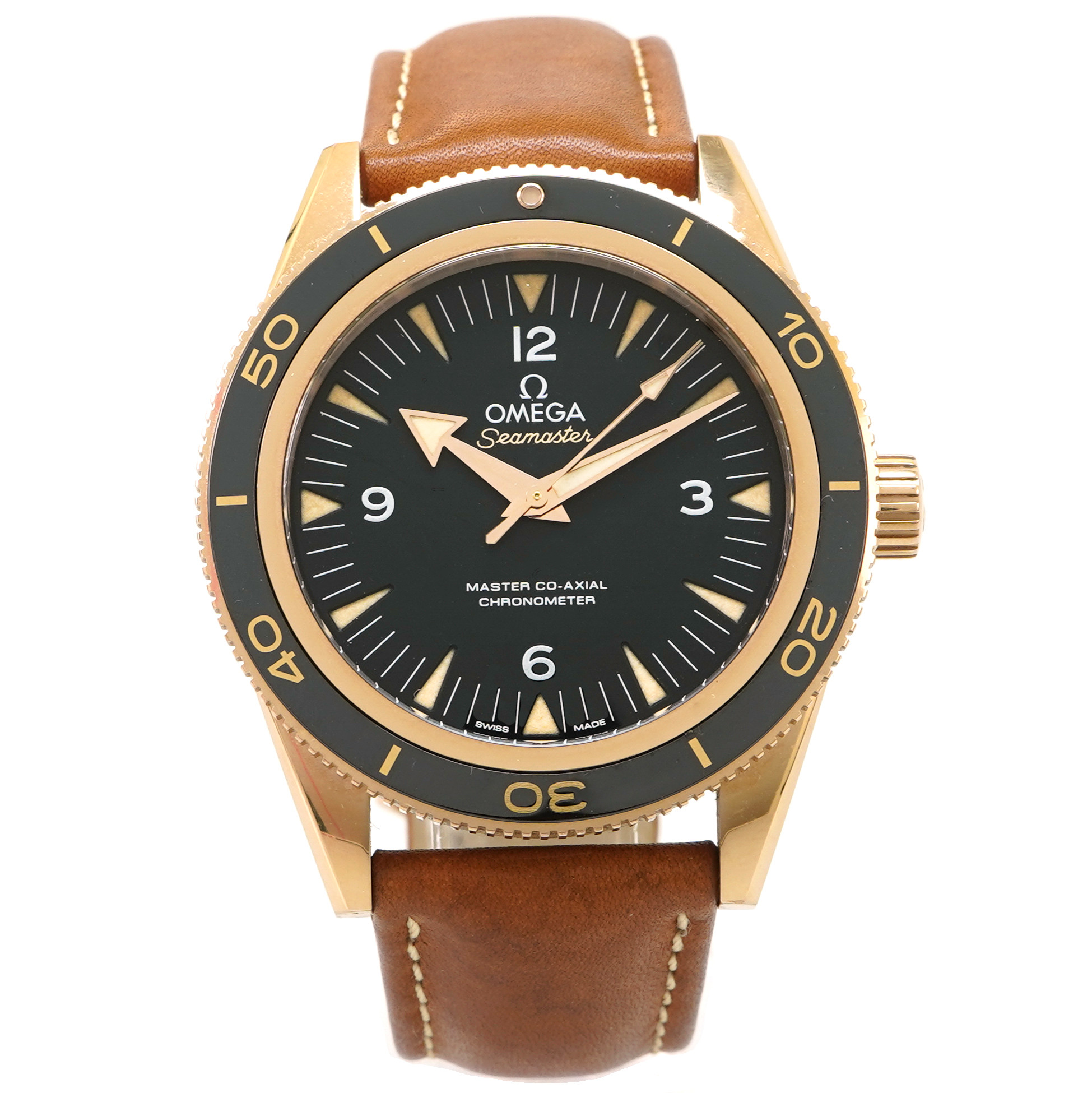 Omega Seamaster 300 Sedna Gold 41mm - Inventory 4970 - DelrayWatch.com