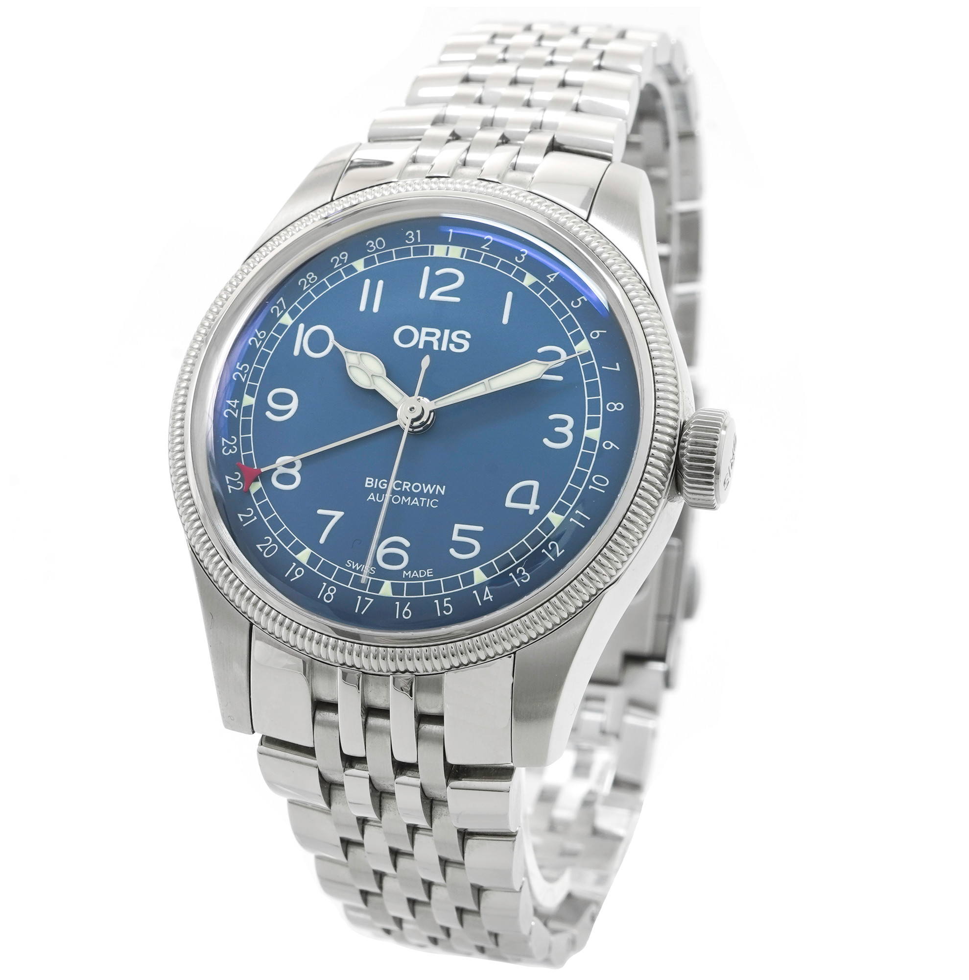 Oris Big Crown Pointer Date *Blue DIal* - Inventory 4955