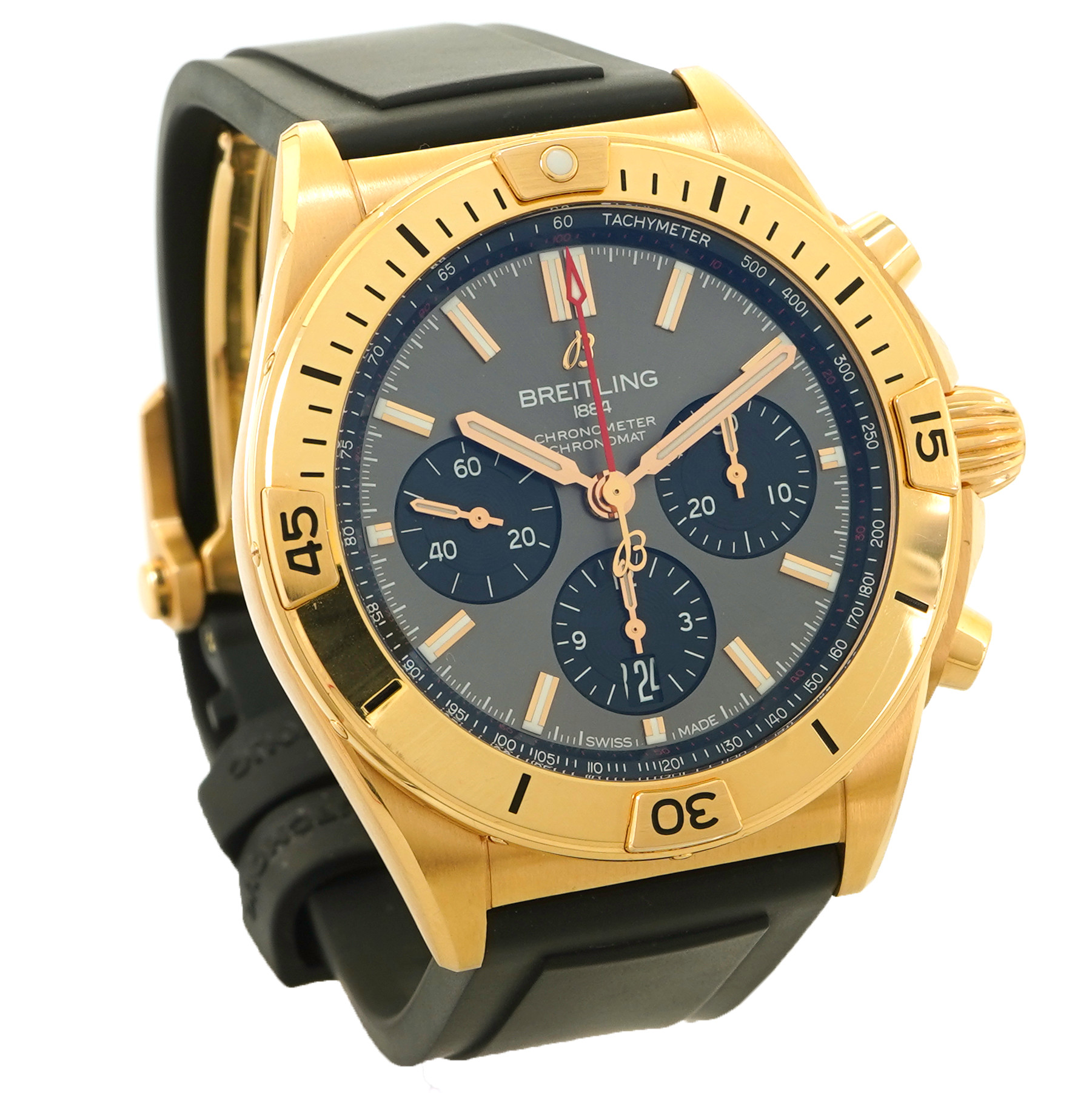 Breitling Chronomat B01 42 Rose Gold Chronograph RB0134 - Inventory 5002