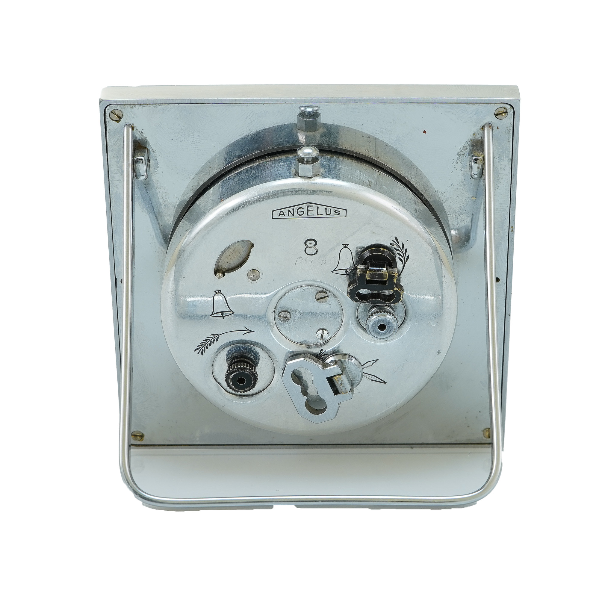 Angelus 8 Days Alarm Clock & Case - Inventory 5064