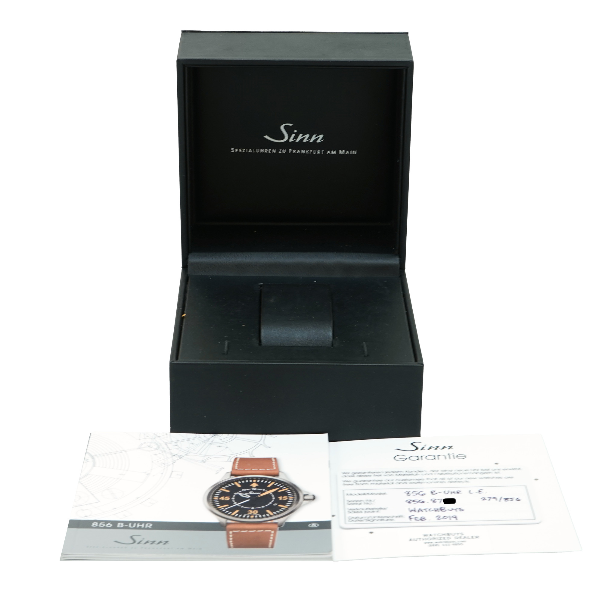 Sinn Model 856 B-Uhr Limited Edition Tegiment 40mm - Inventory 5098