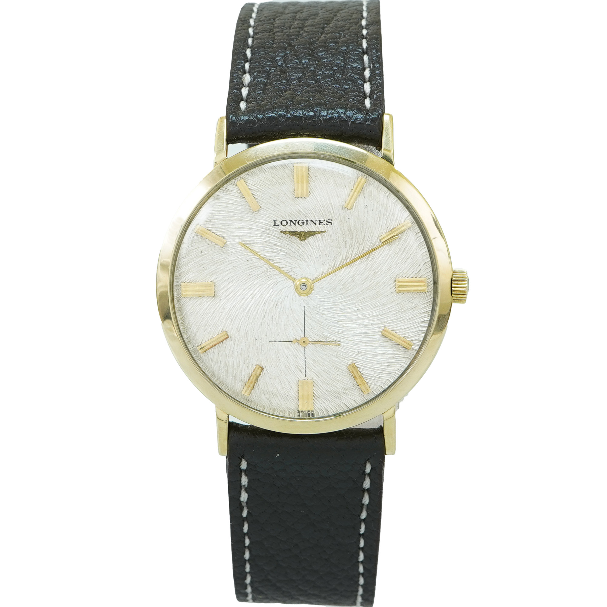 Longines 1957 Classic Round Spiral Guilloche Dial *Vintage* - Inventory 5110