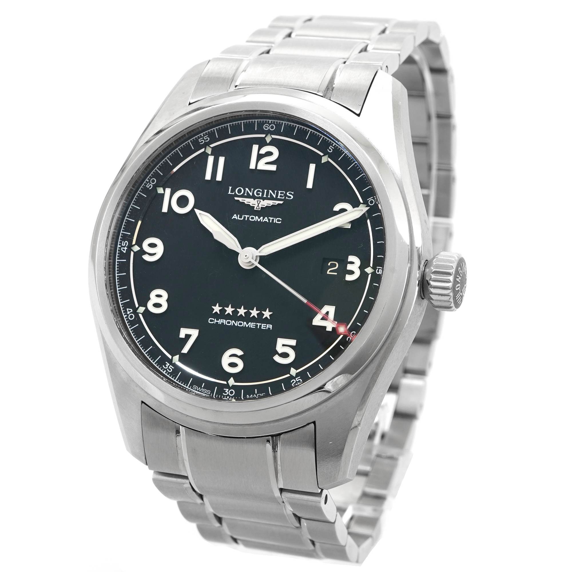 Longines Spirit 42mm Automatic L3.811.4.53.6 - Inventory 5118