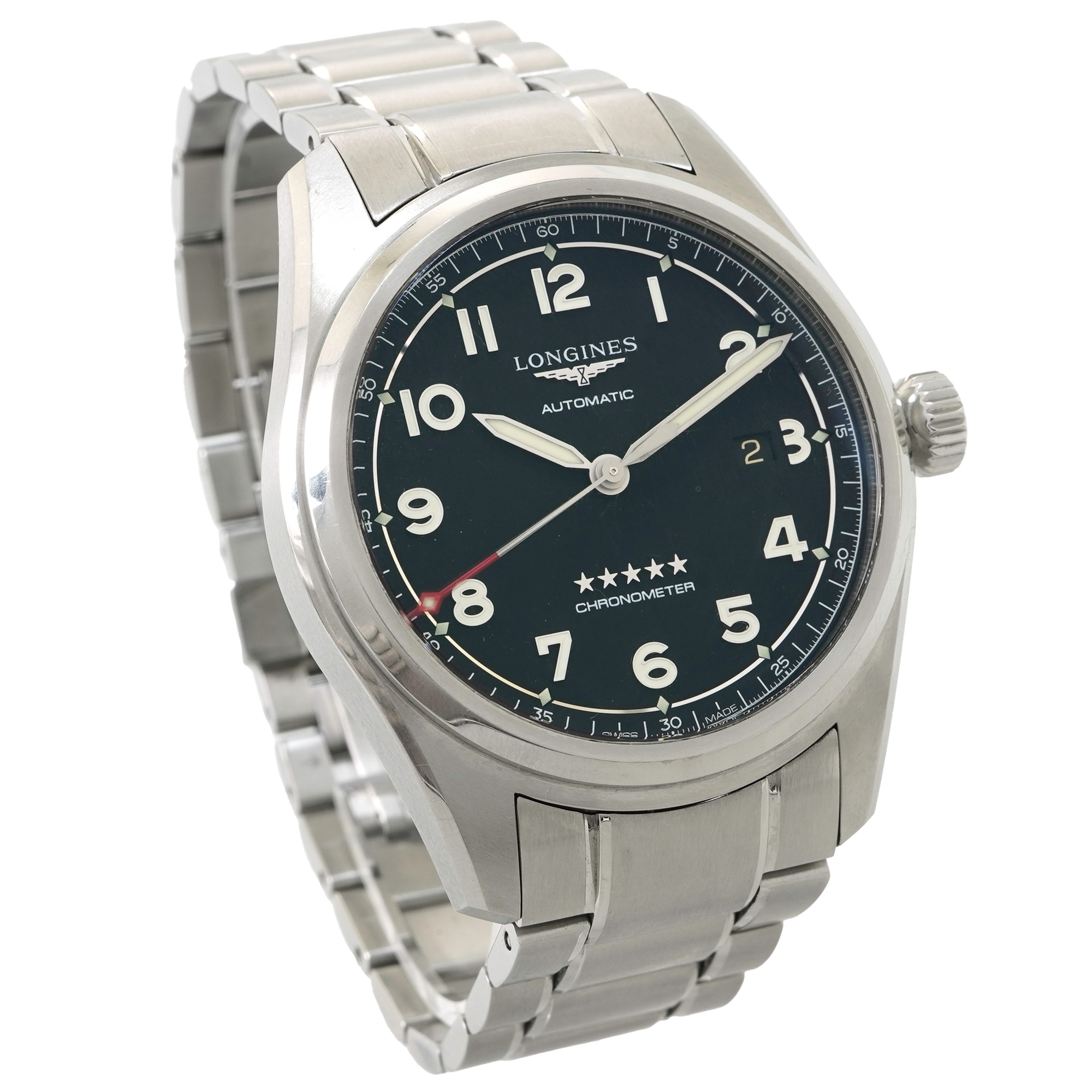 Longines Spirit 42mm Automatic L3.811.4.53.6 - Inventory 5118