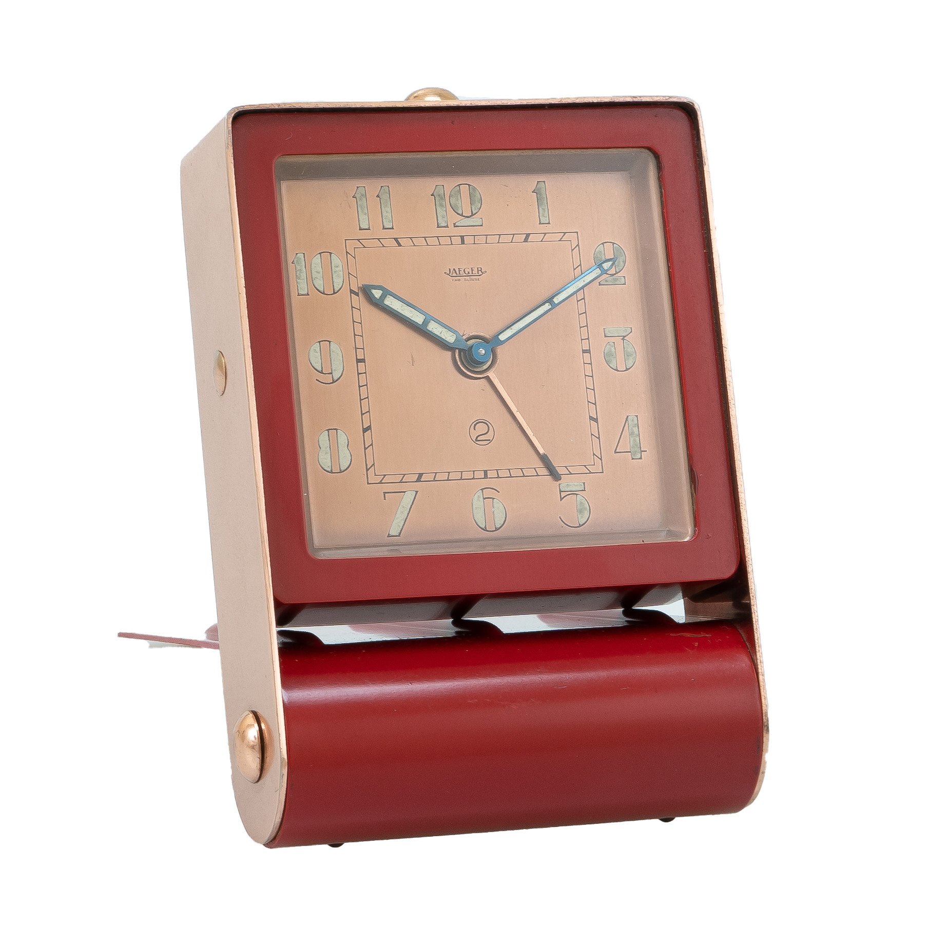 Vintage 1930's Jaeger LeCoultre 2 Days Alarm Folding Clock