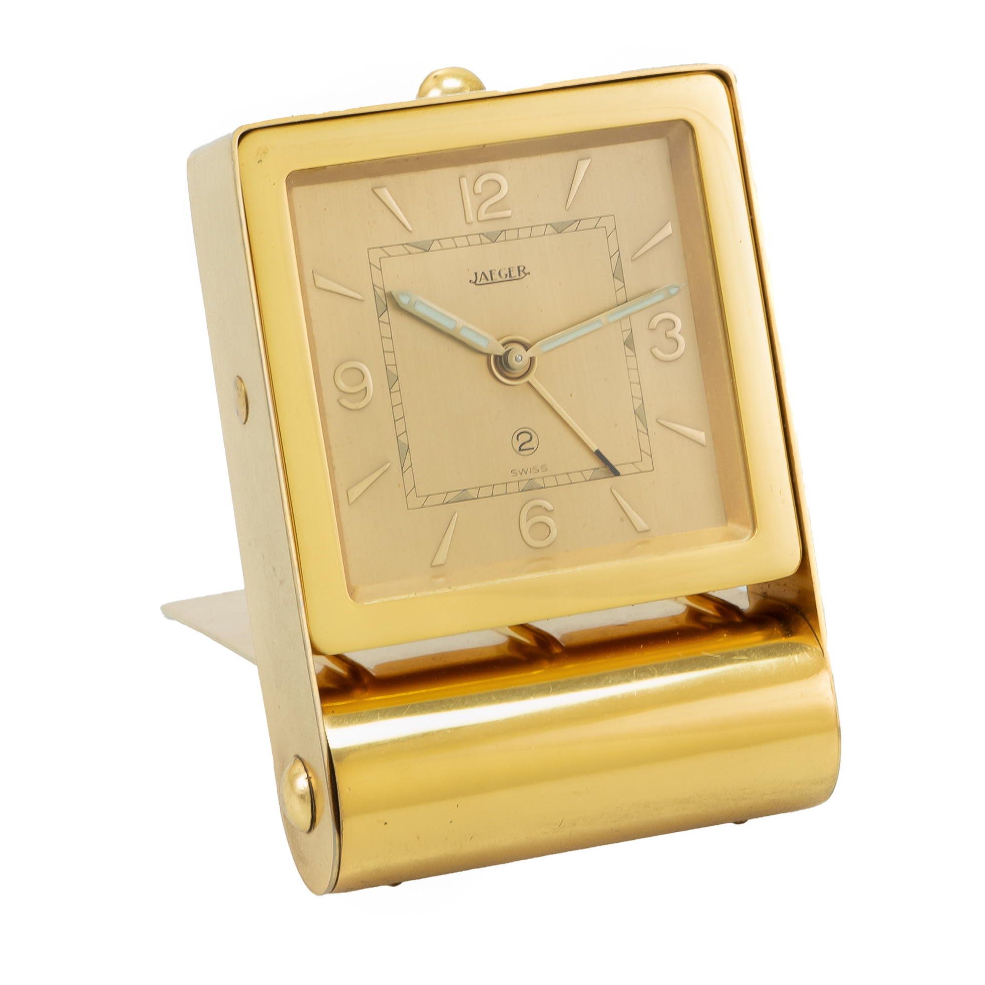 Vintage Jaeger LeCoultre 2 Days Alarm Folding Clock - Inventory
