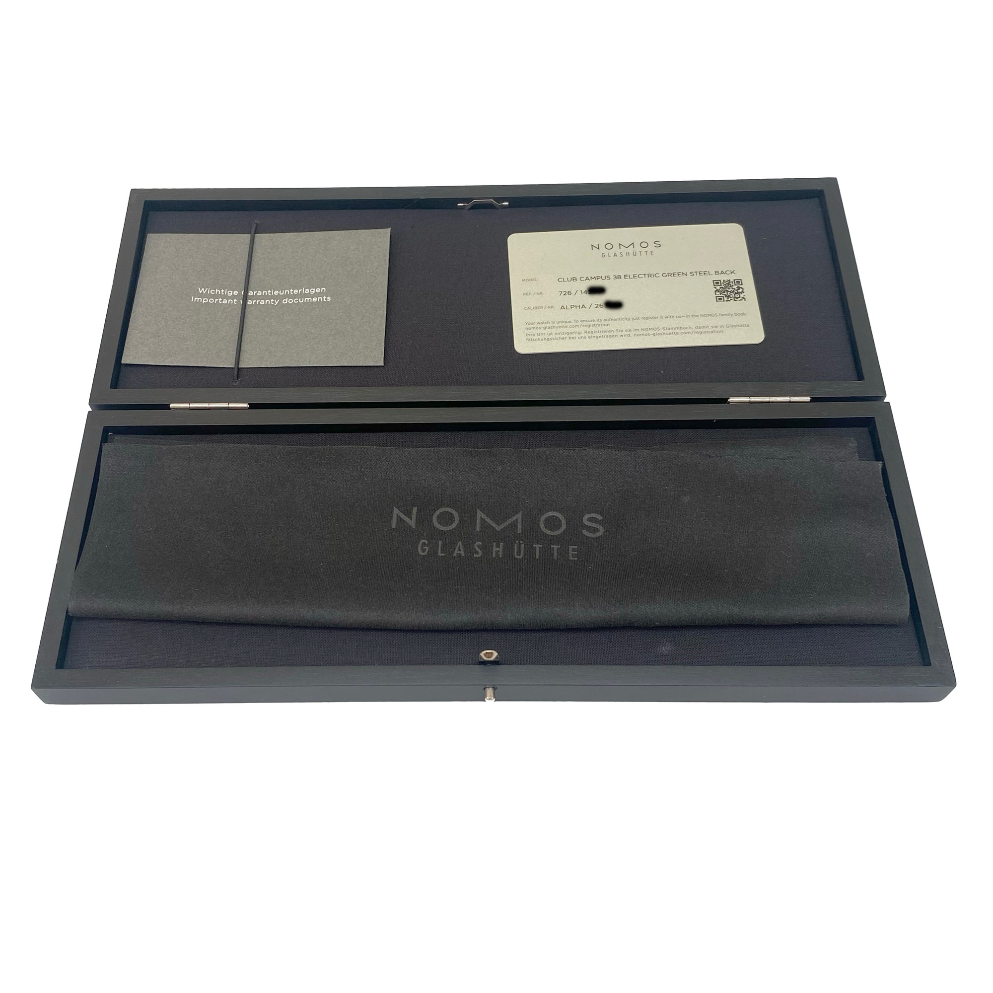 Nomos Club Campus 38 Electric Green 726 *Unworn* *2023* - Inventory 5206