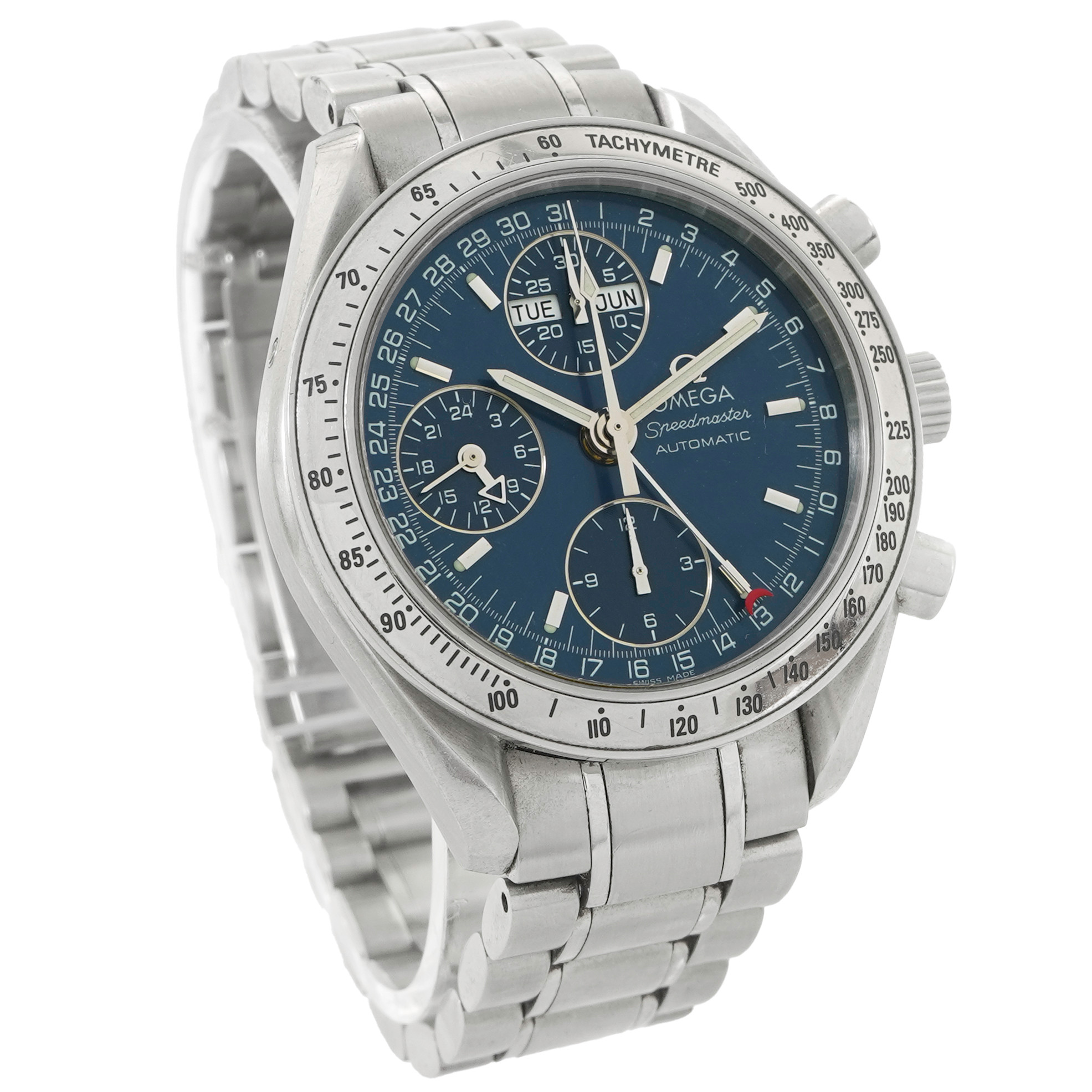 Omega Speedmaster Day-Date Chronograph 3523.80 *Blue Dial* - Inventory 5264