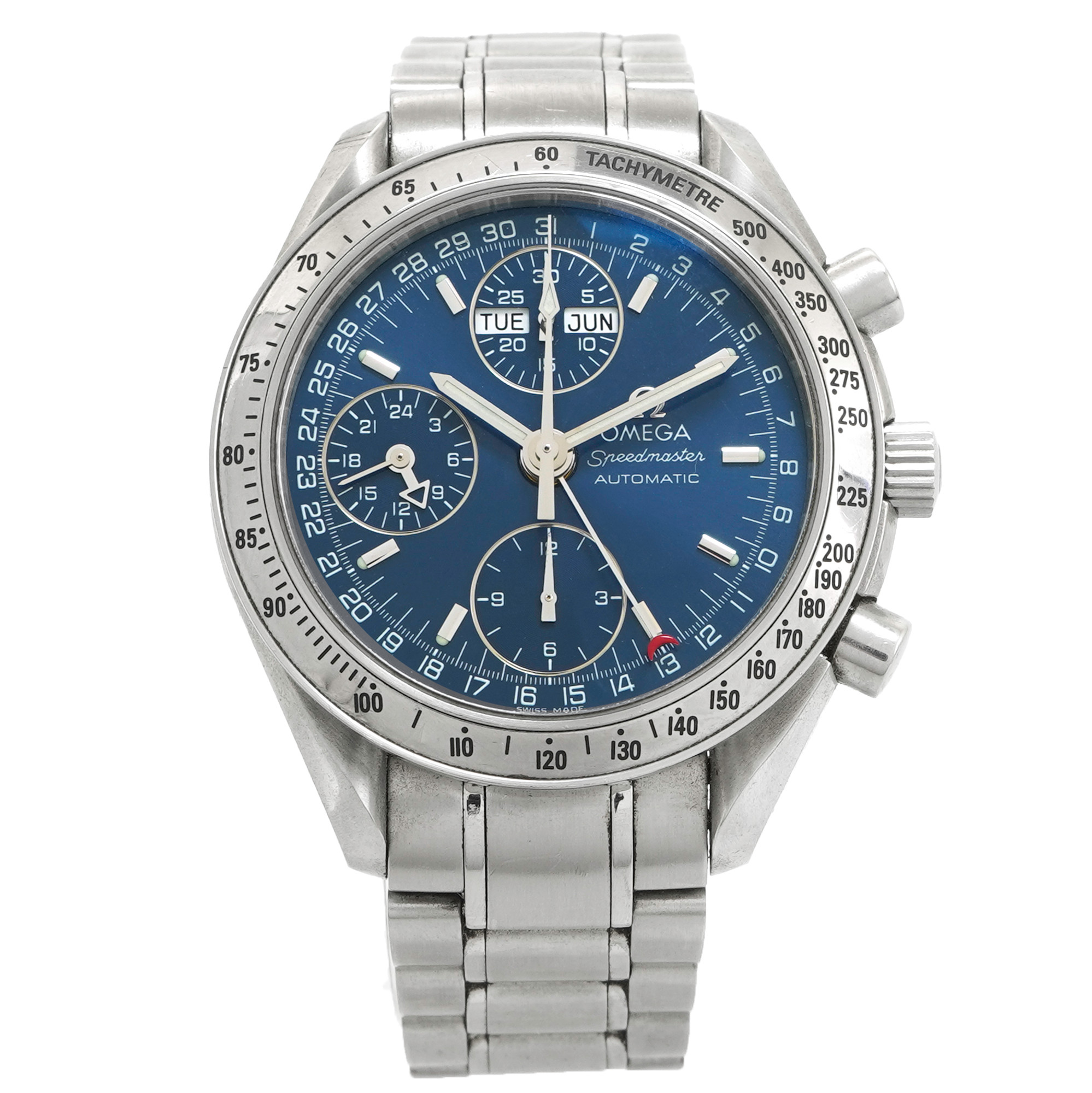 Omega Speedmaster Day-Date Chronograph 3523.80 *Blue Dial* - Inventory 5264