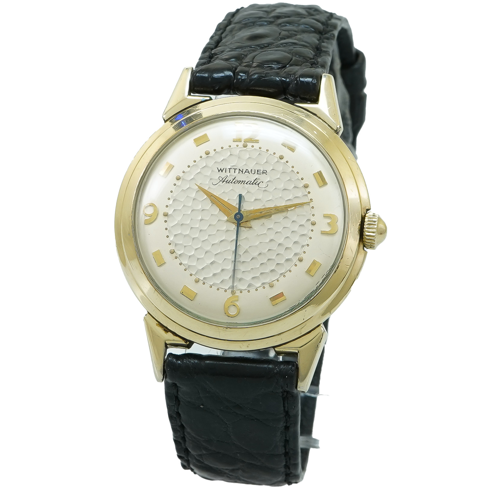 Wittnauer 1950's Automatic Hammered Dial Finish - Inventory 5359