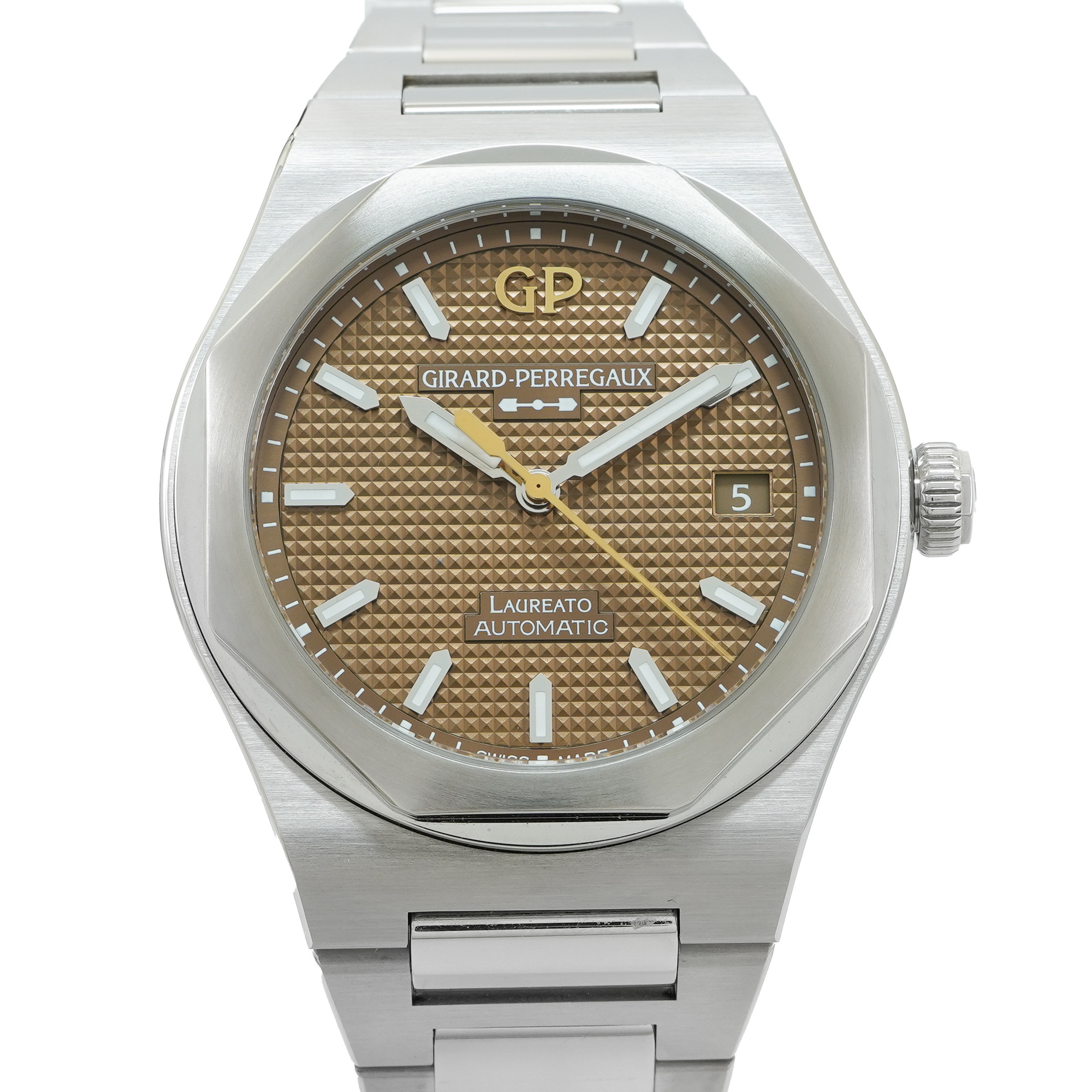 Girard Perregaux Laureato 38mm Copper Dial *Unworn* - Inventory 5347