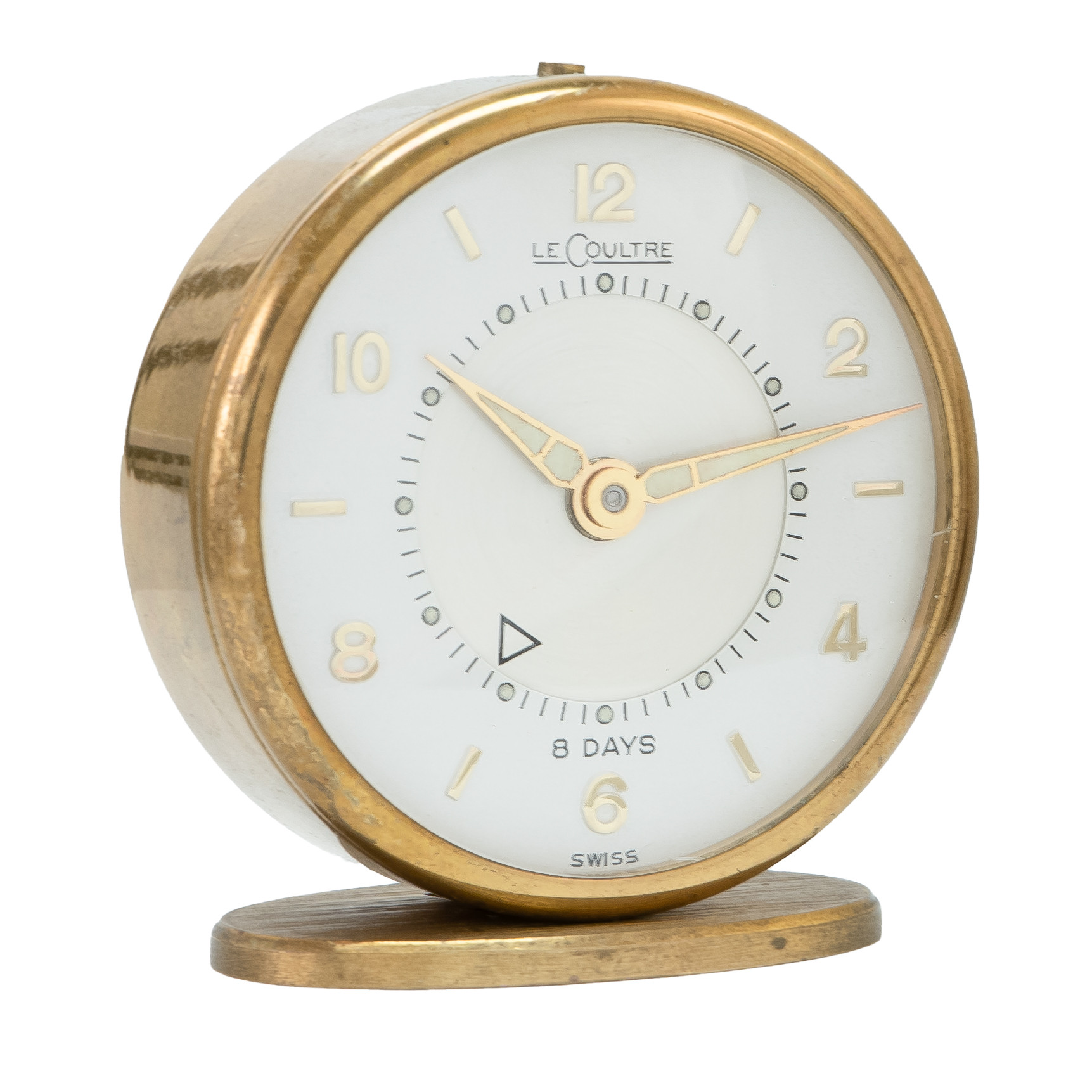 Jaeger LeCoultre Memovox Style Desk Alarm Clock *Vintage 1950's