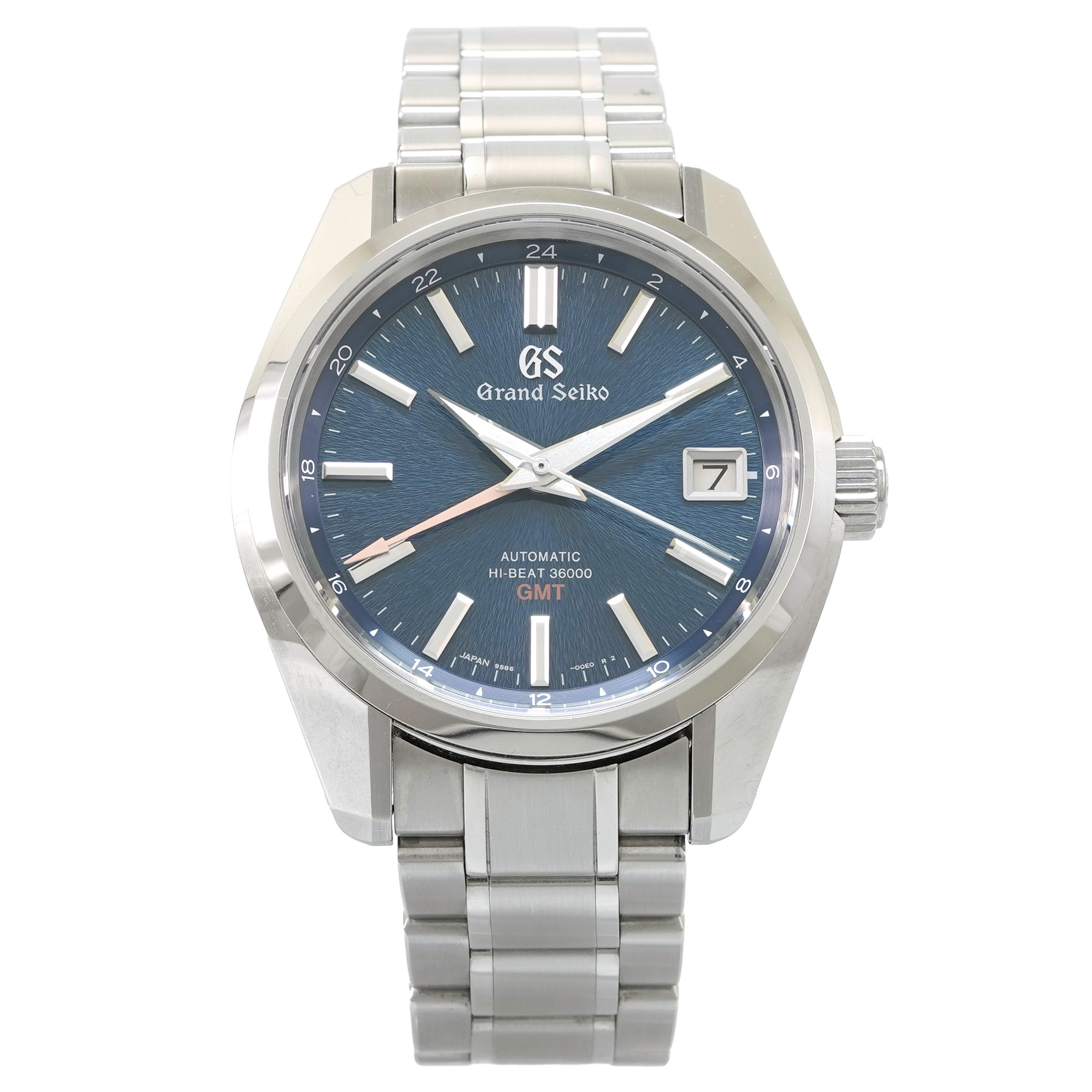 Grand Seiko High Beat 36000 GMT SBGJ235G *Blue Dial* - Inventory 5384