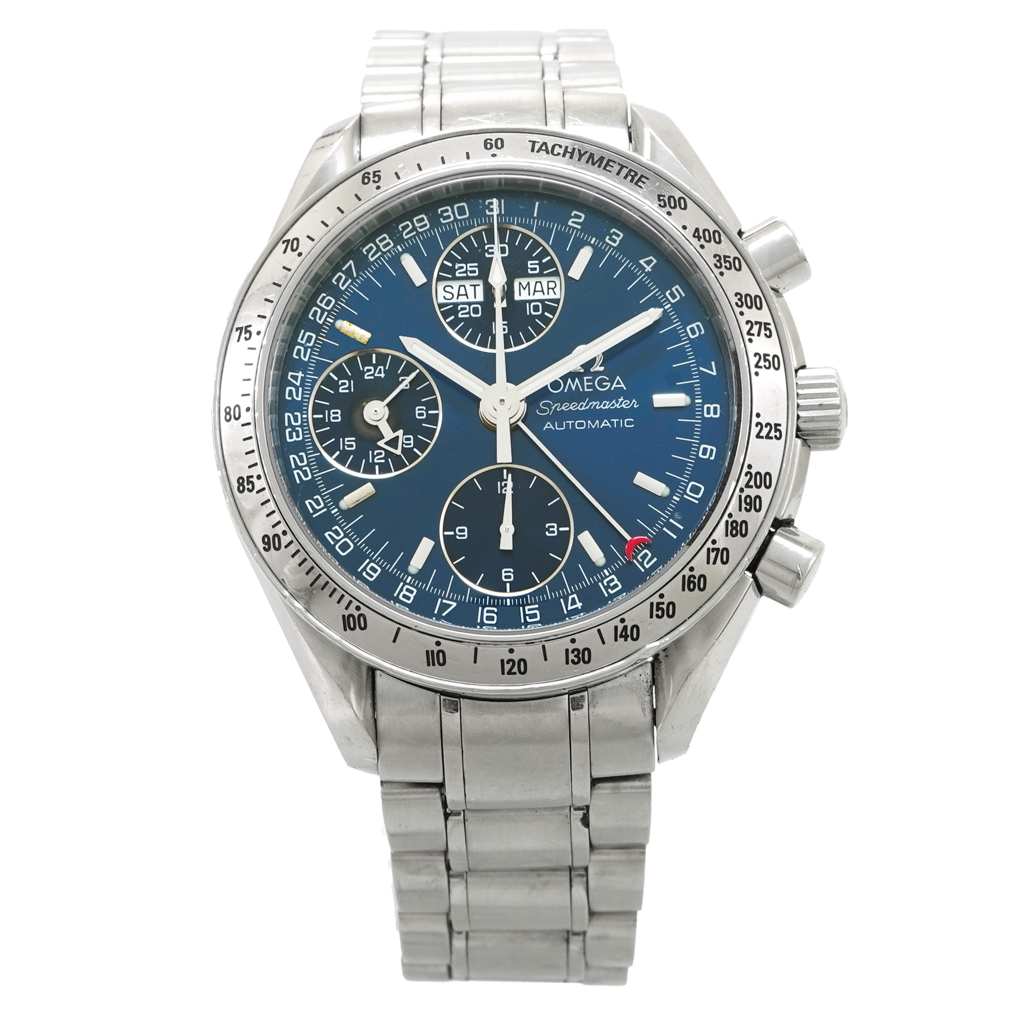 Omega Speedmaster Day-Date 3523.80.00. Blue Dial - Inventory 5467