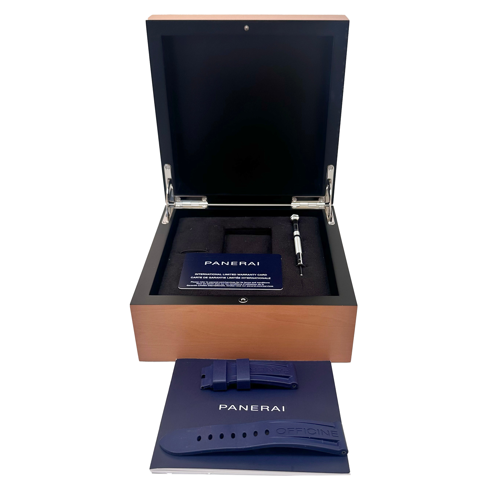 Panerai Luminor Marina Automatic Rose Gold Blue Dial PAM01112 - Inventory 5462