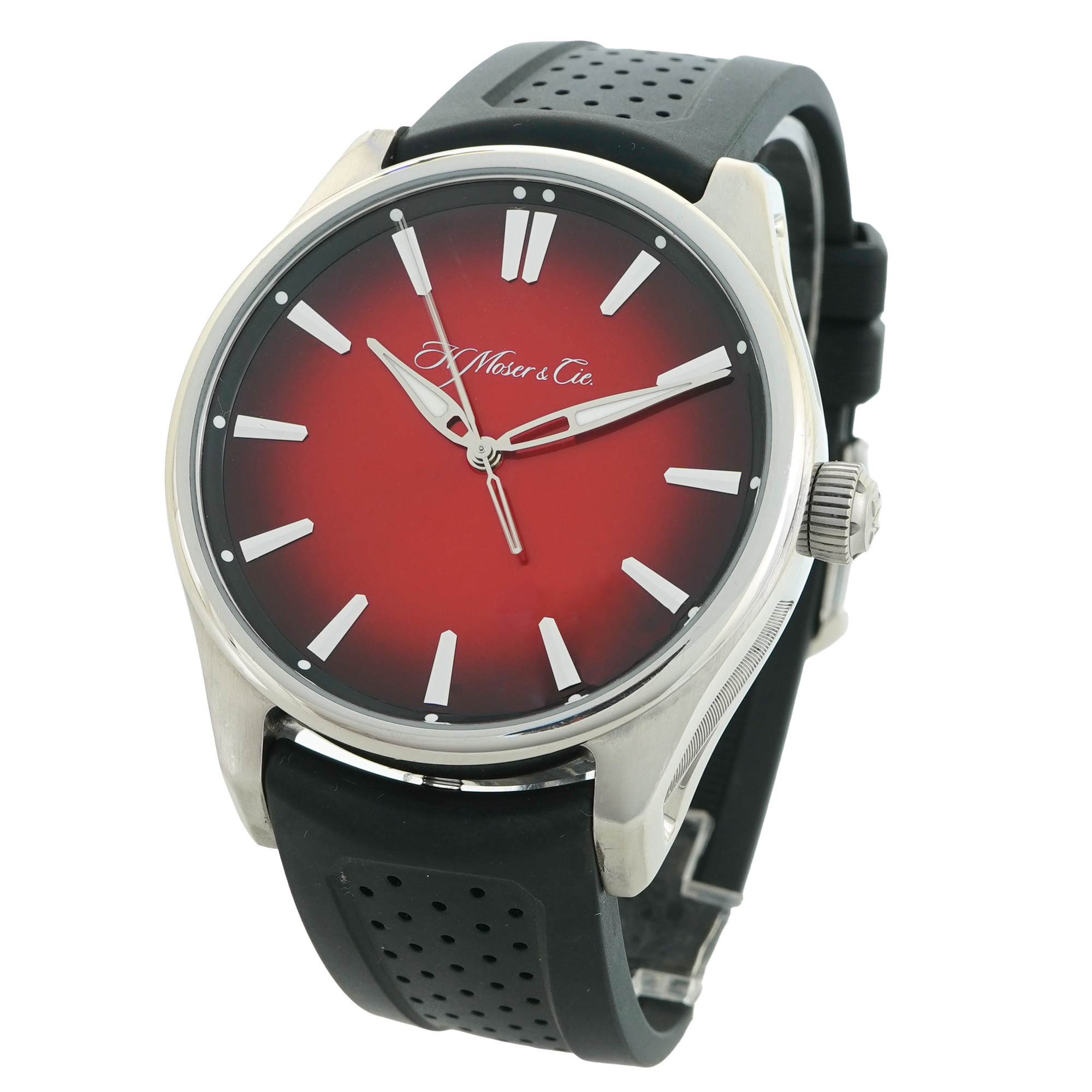 H. Moser Pioneer Centre Seconds   3200-1207 *Mad Red Dial* - Inventory 5501