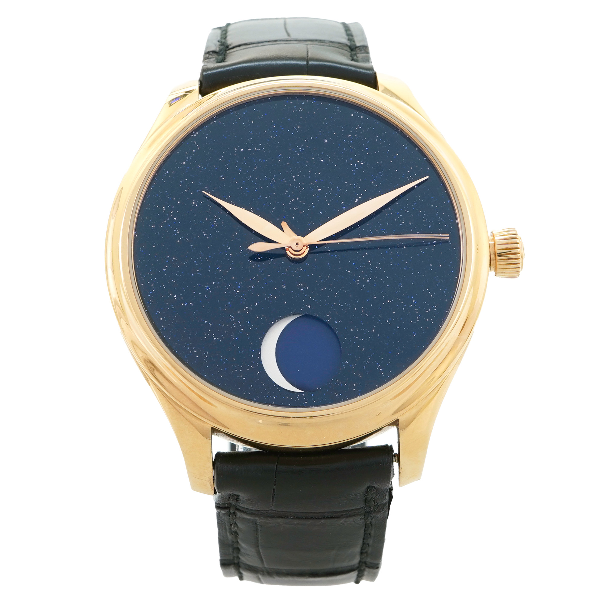 H Moser Endeavour Perpetual Moon Limited Edition 1801-0402 *Aventurine Dial* - Inventory 5500