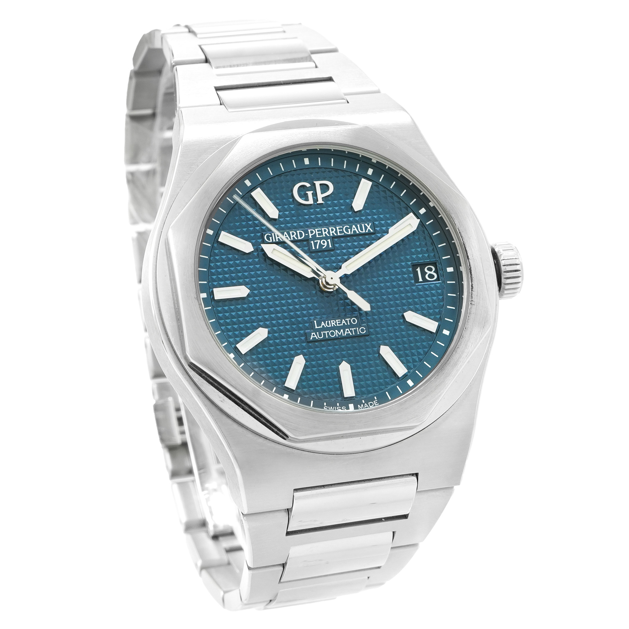 Girard Perregaux Laureato 42mm *Blue Dial* *Unworn* - Inventory 5585