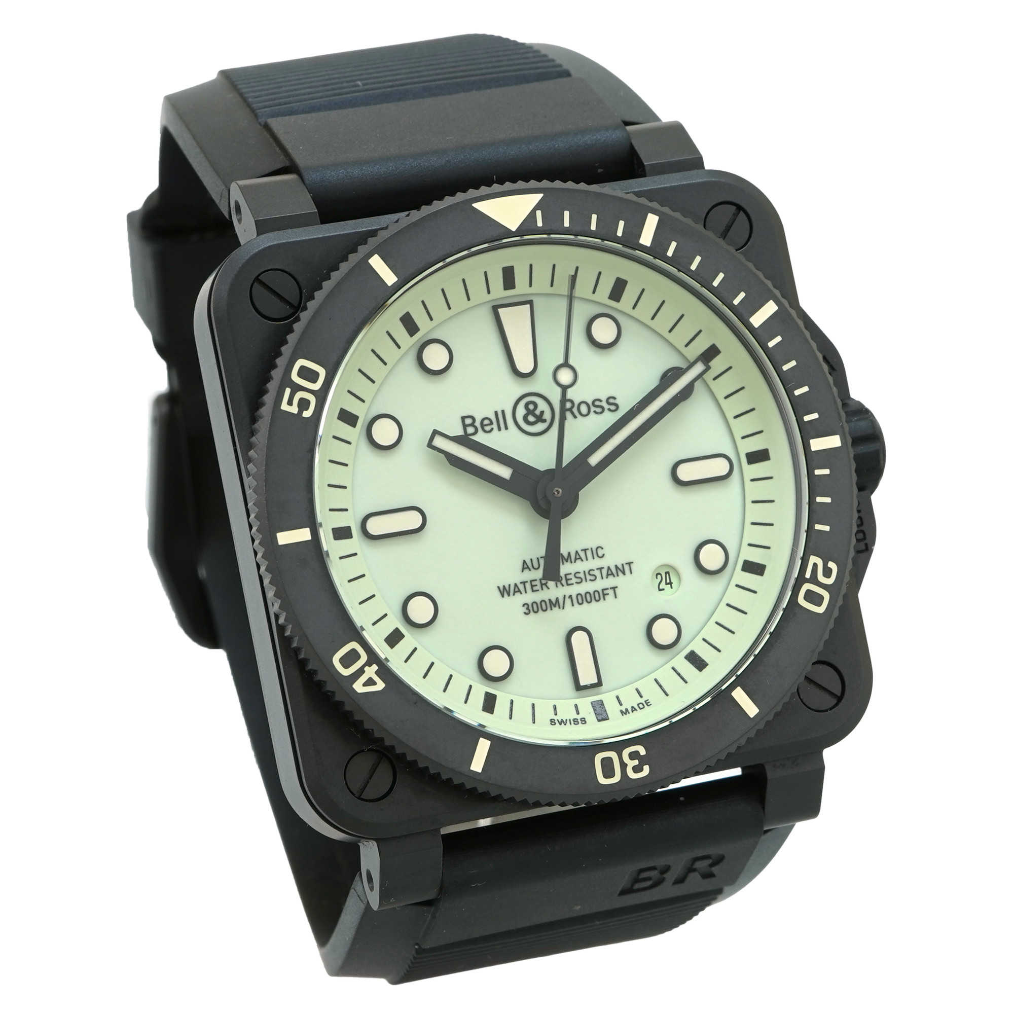 Bell & Ross Diver Black Ceramic BR03-92-DIV - Inventory 5572