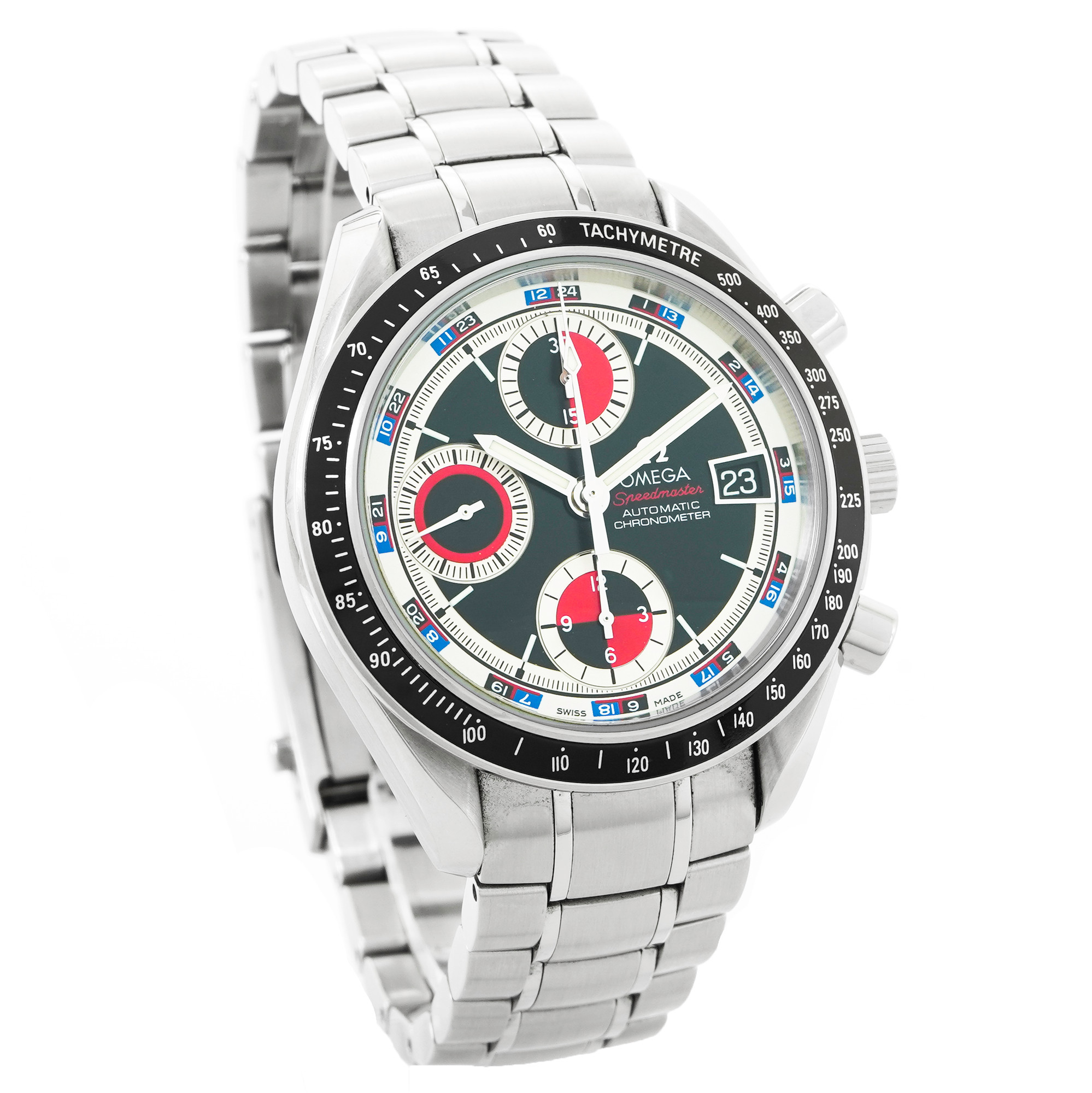 Omega Speedmaster Date Black Red Casino Dial 3210.52.00 - Inventory 5569