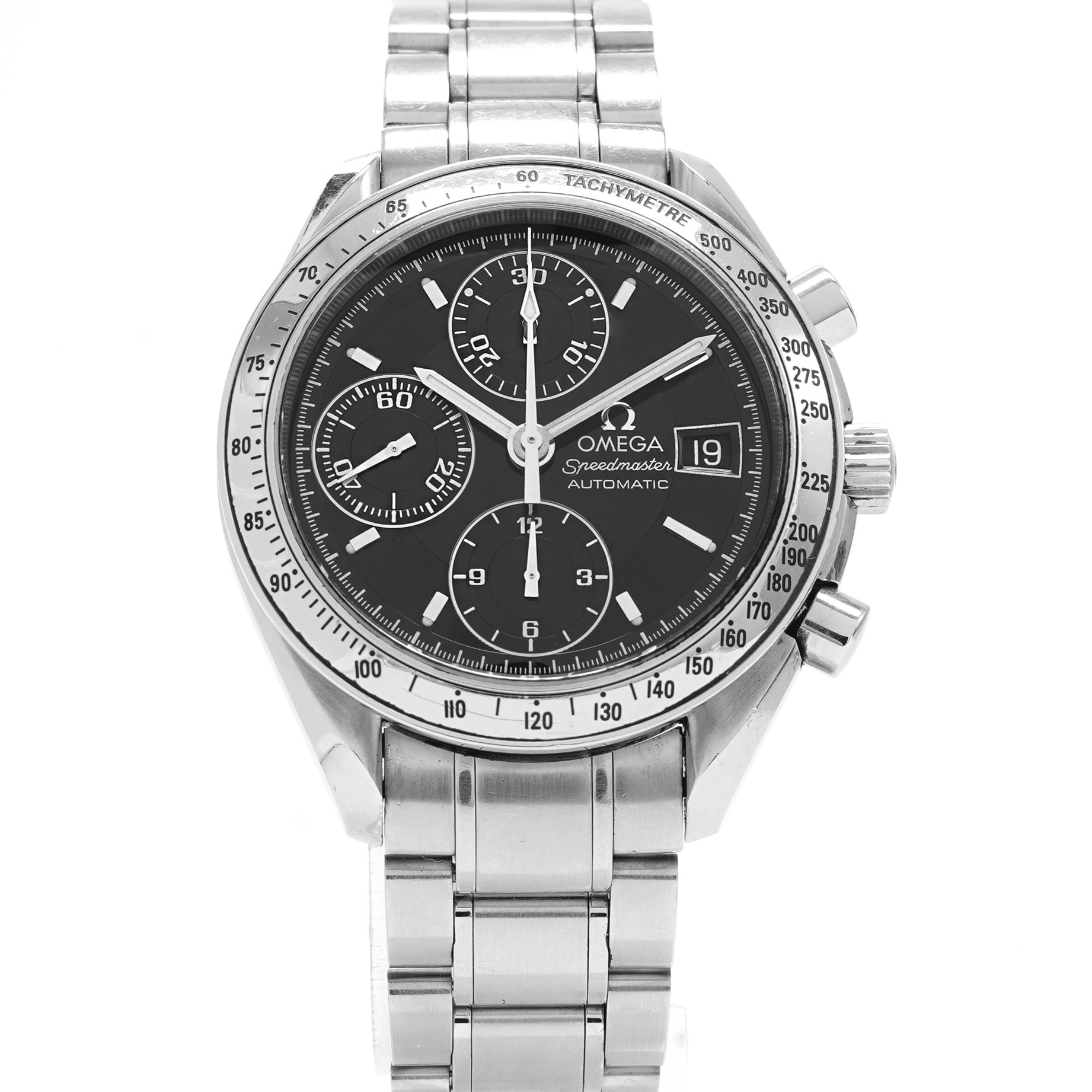 OMEGA Speedmaster 自動巻き クロノグラフ3513.50 Omega Speedmaster Date 3513.50.00 - Inventory 5559 - DelrayWatch.com