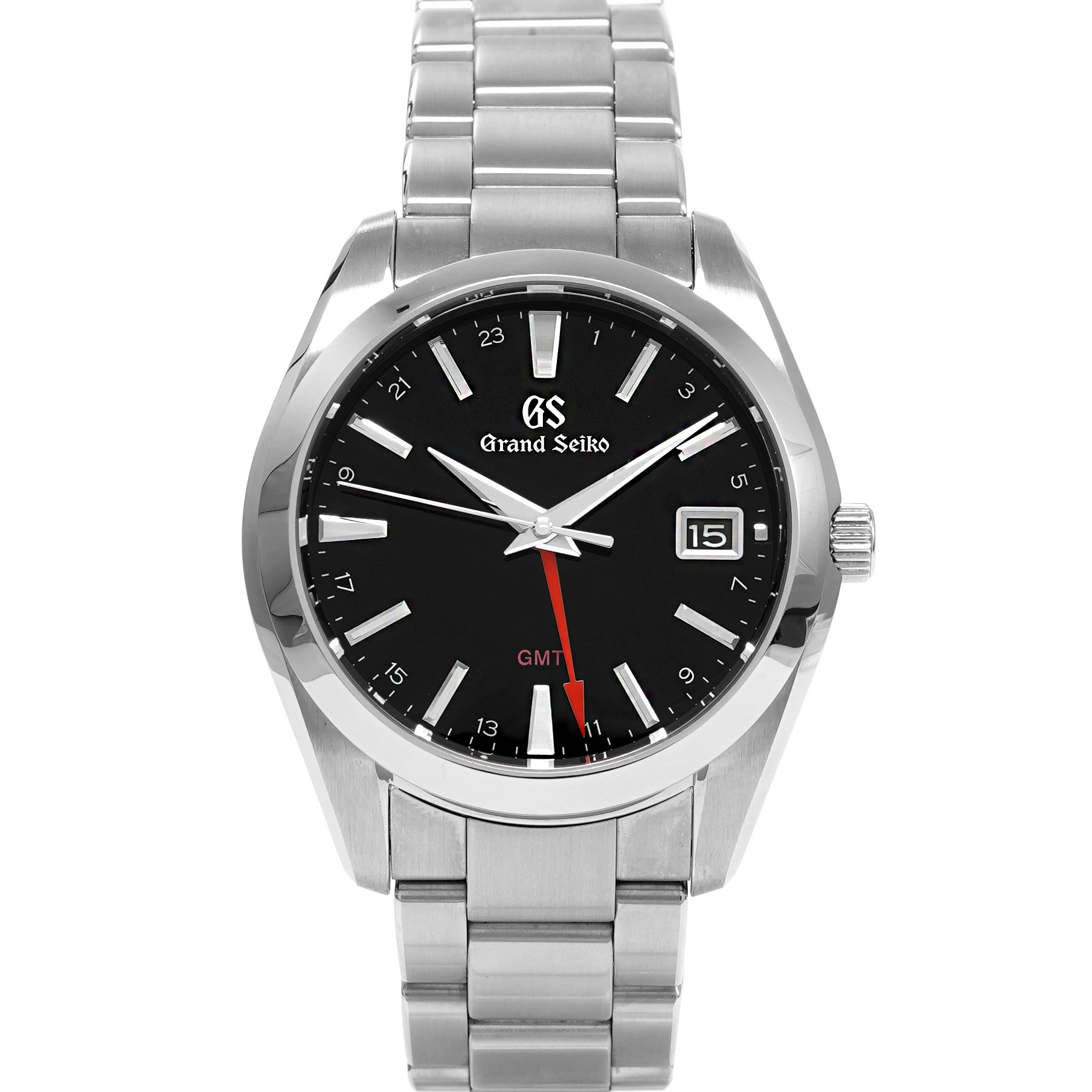 Grand Seiko GMT Black SBGN013 - Inventory 5625 - DelrayWatch.com