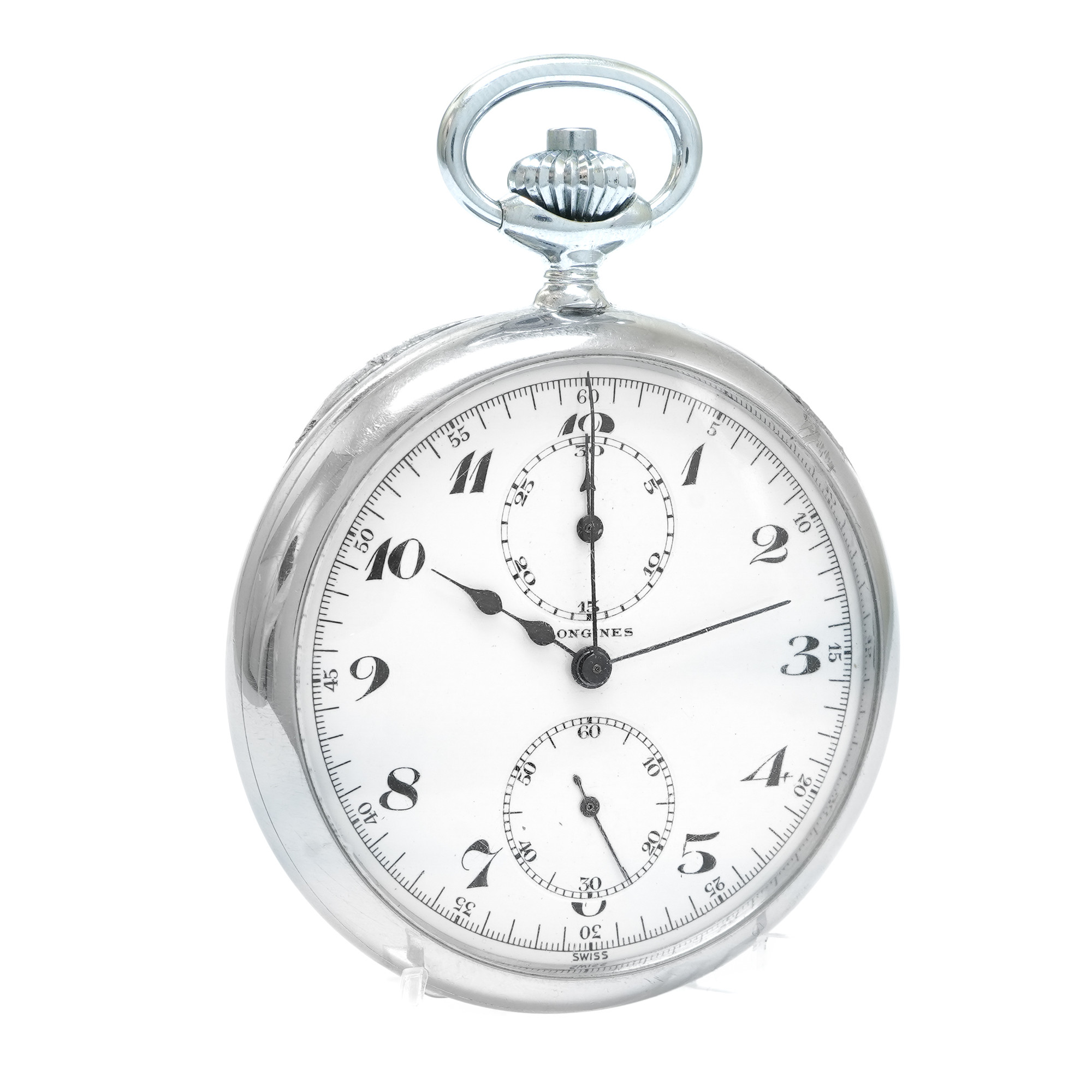 Longines 1941 Pocket Watch with Chronograph - Inventory 5673