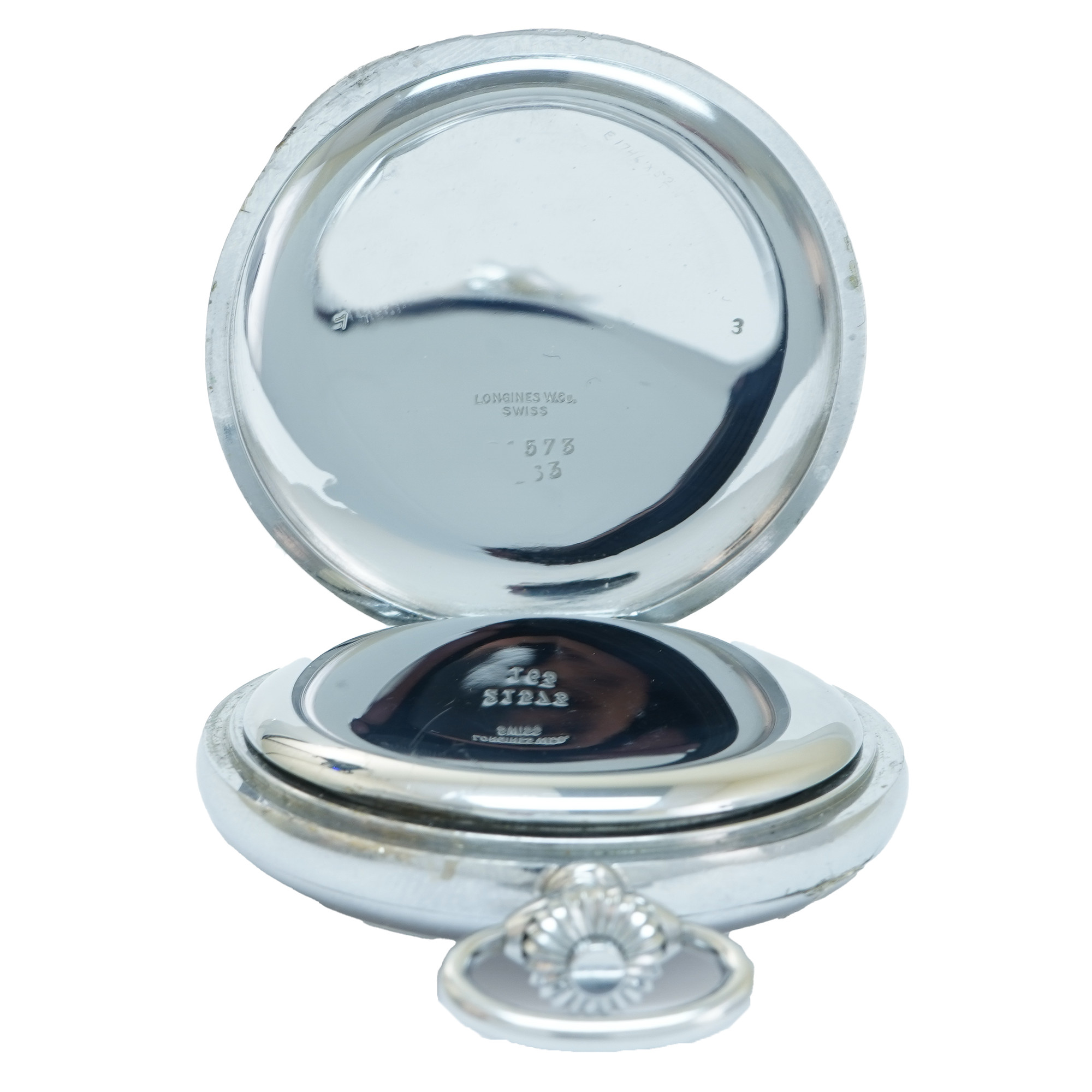 Longines 1941 Pocket Watch with Chronograph - Inventory 5673