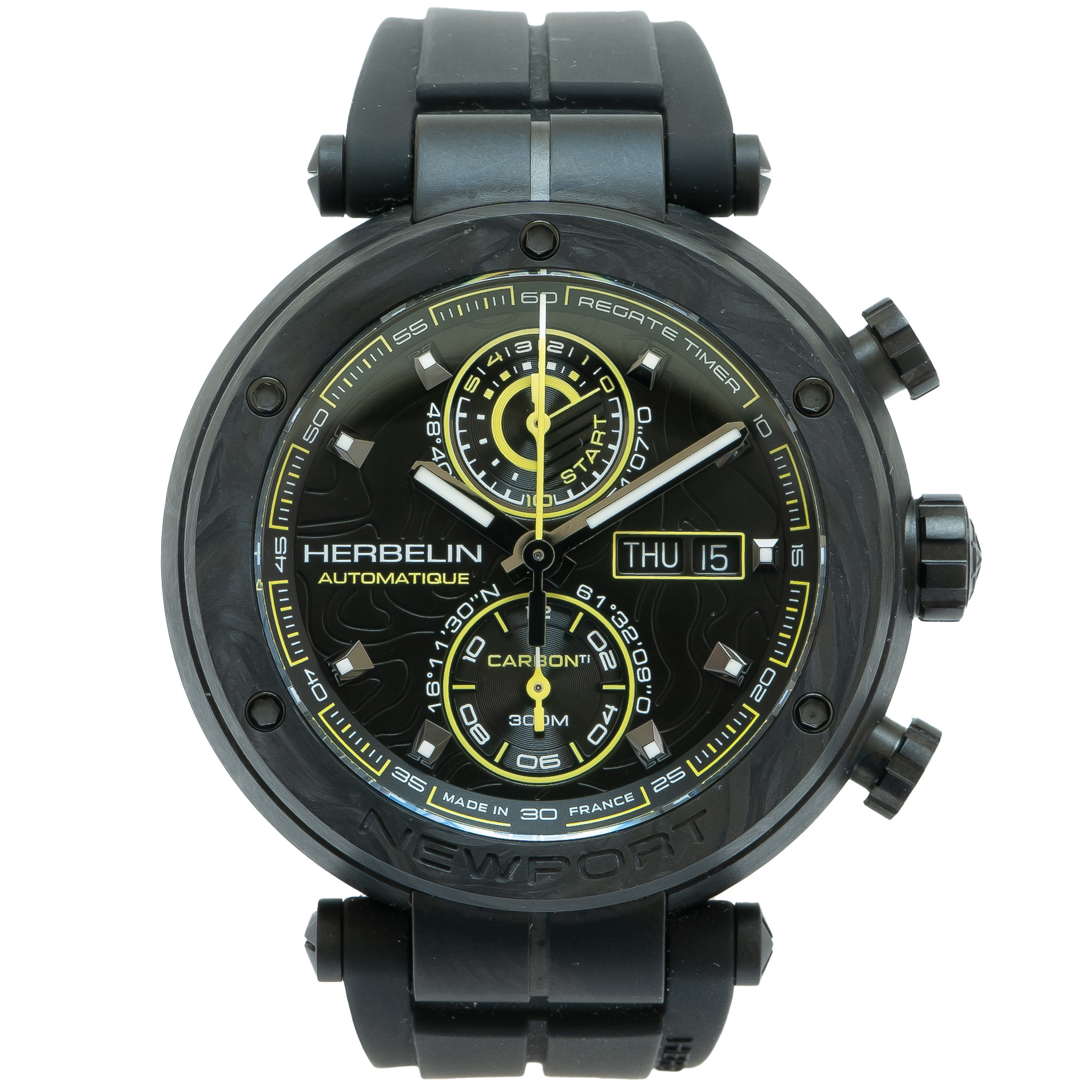 ニューホランド2100 Herbelin Newport Carbon 288 Chronograph *Limited Edition
