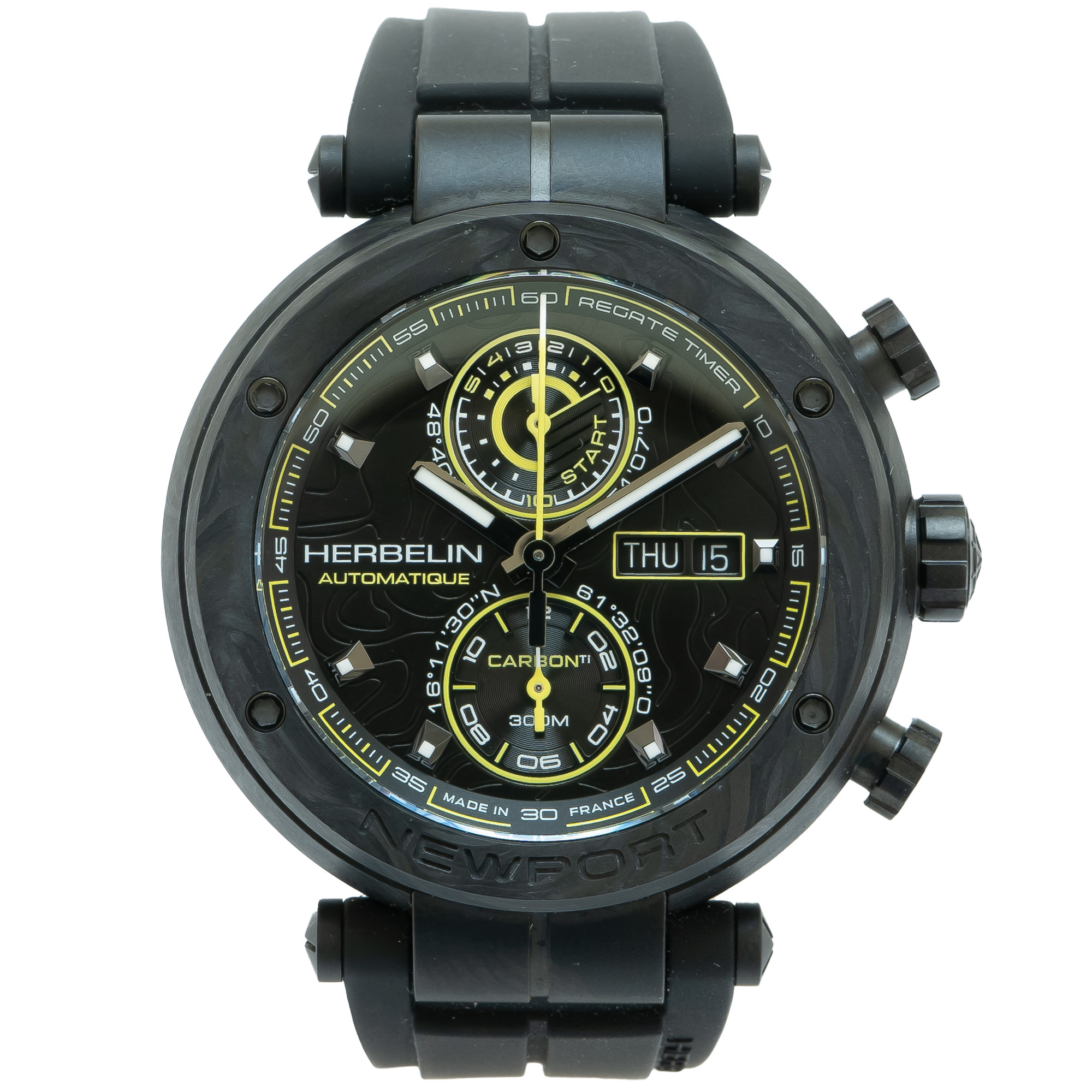 Herbelin Newport Carbon 288 Chronograph *Limited Edition* - Inventory 5642