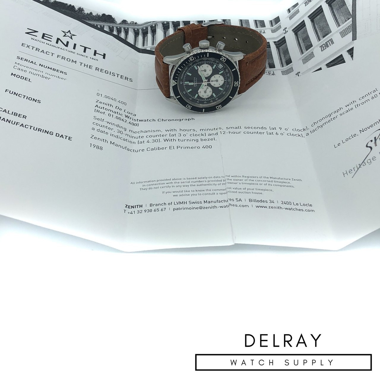 Zenith De Luca Chronograph Mk 1