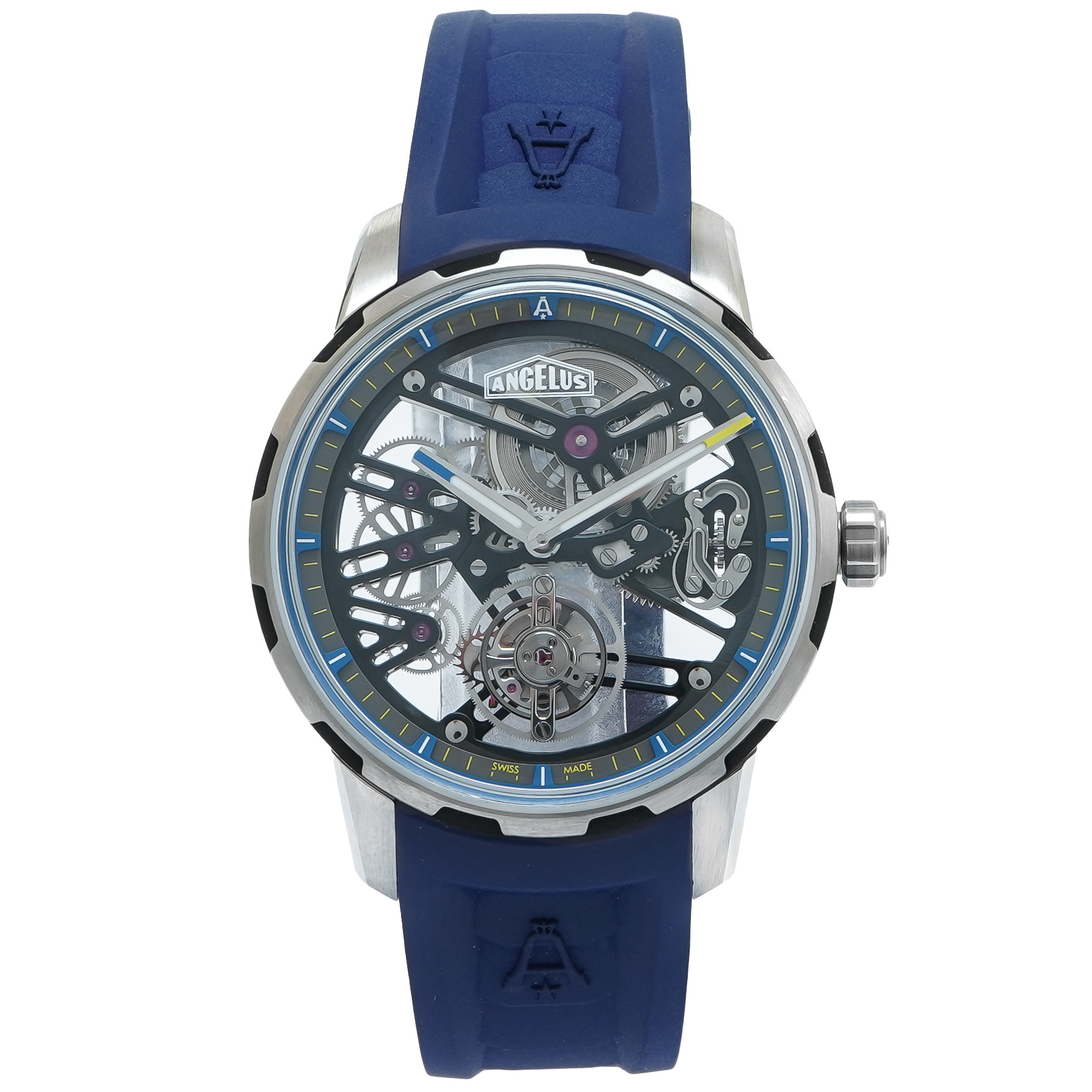 Angelus Tourbillon Skeleton U41 Blue 42mm OTSBT.U01A *2023