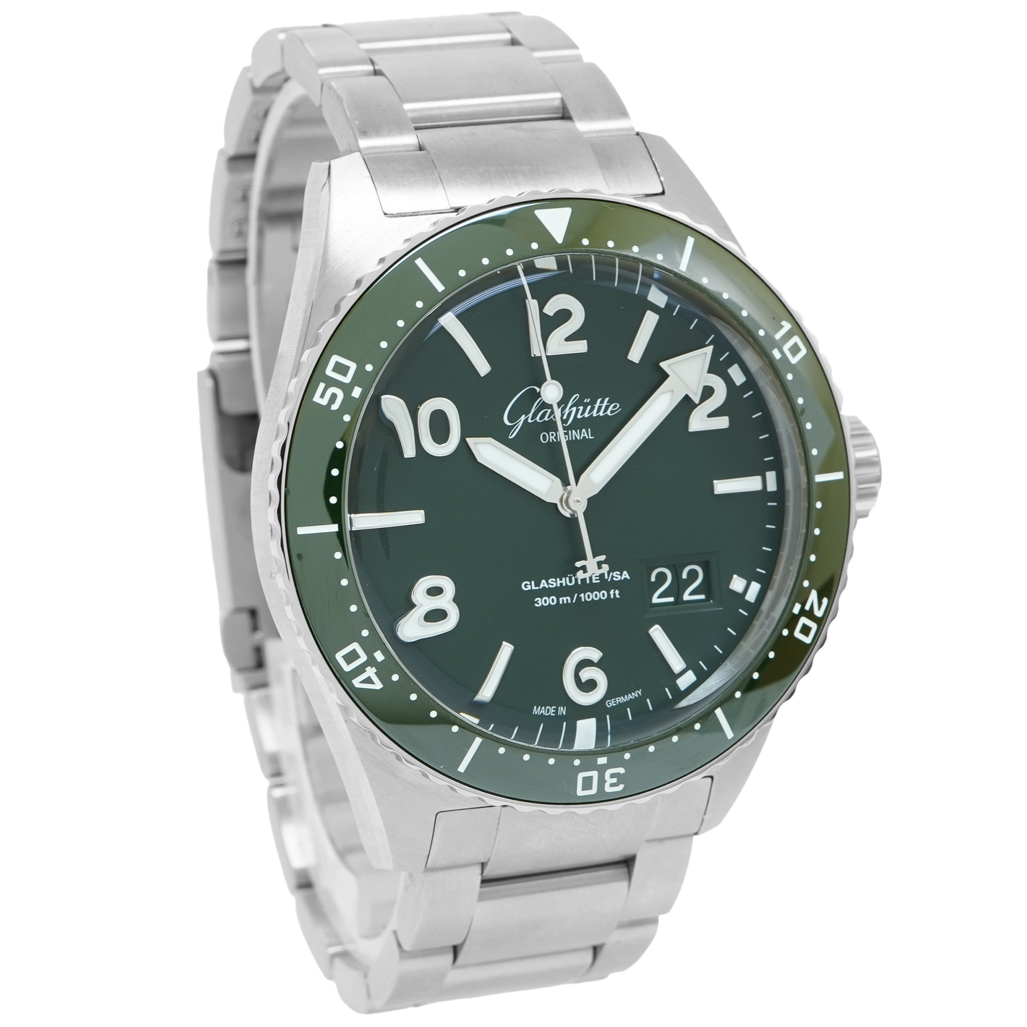 Glashütte Original SeaQ Panorama Date *Green Dial* *2023* - Inventory 5651