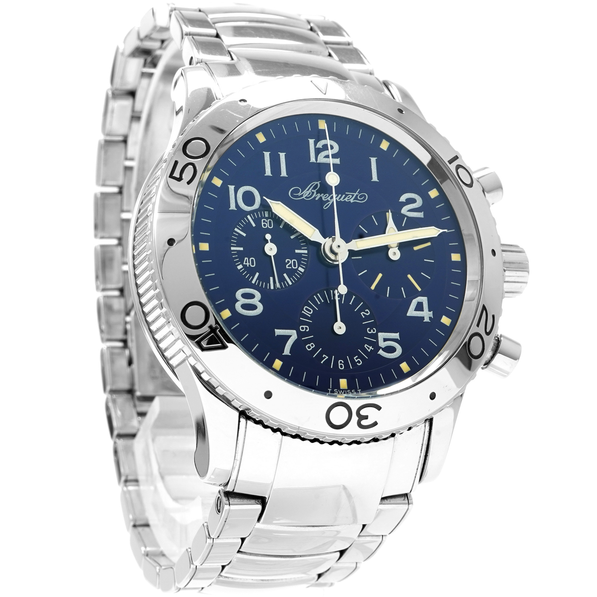 レントンページ Breguet Type XX Aeronavale 3807 *Blue Dial* - Inventory 5817