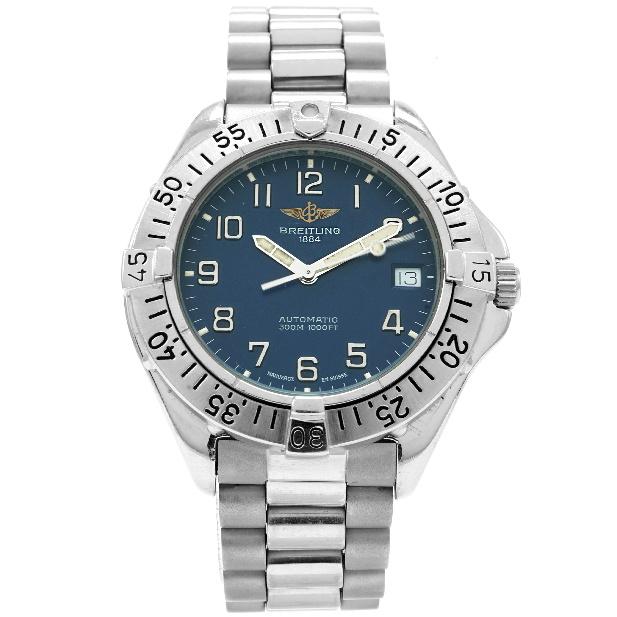 Breitling Colt Automatic A17035 *Blue Dial* - Inventory 5416
