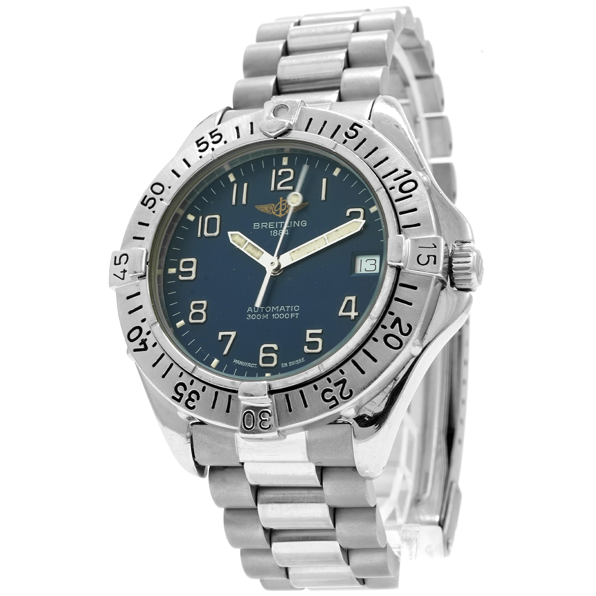 Breitling Colt Automatic A17035 *Blue Dial* - Inventory 5416