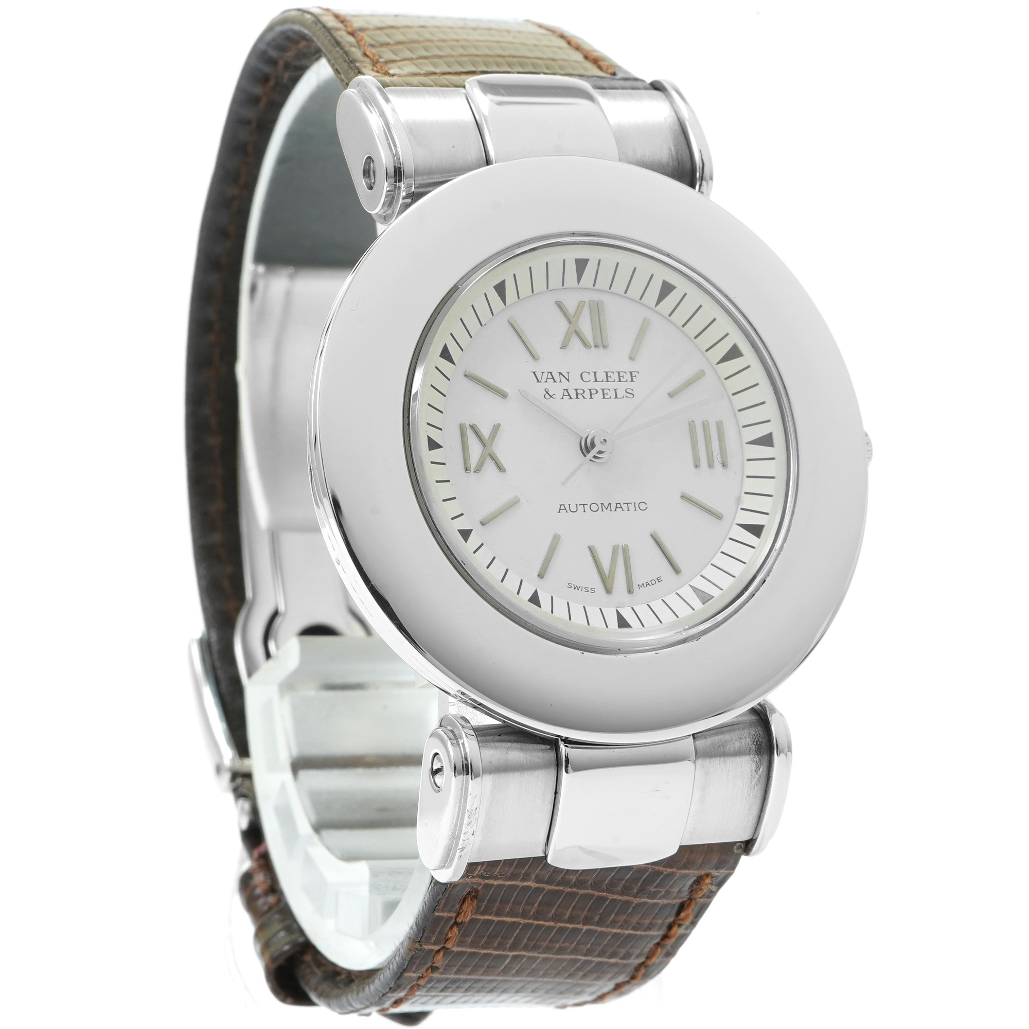 ＊りっこ＊ Van Cleef & Arpels VAN CLEEF & ARPELS Sports 1 Memento 423.003 Manual Ivory Dial Mens