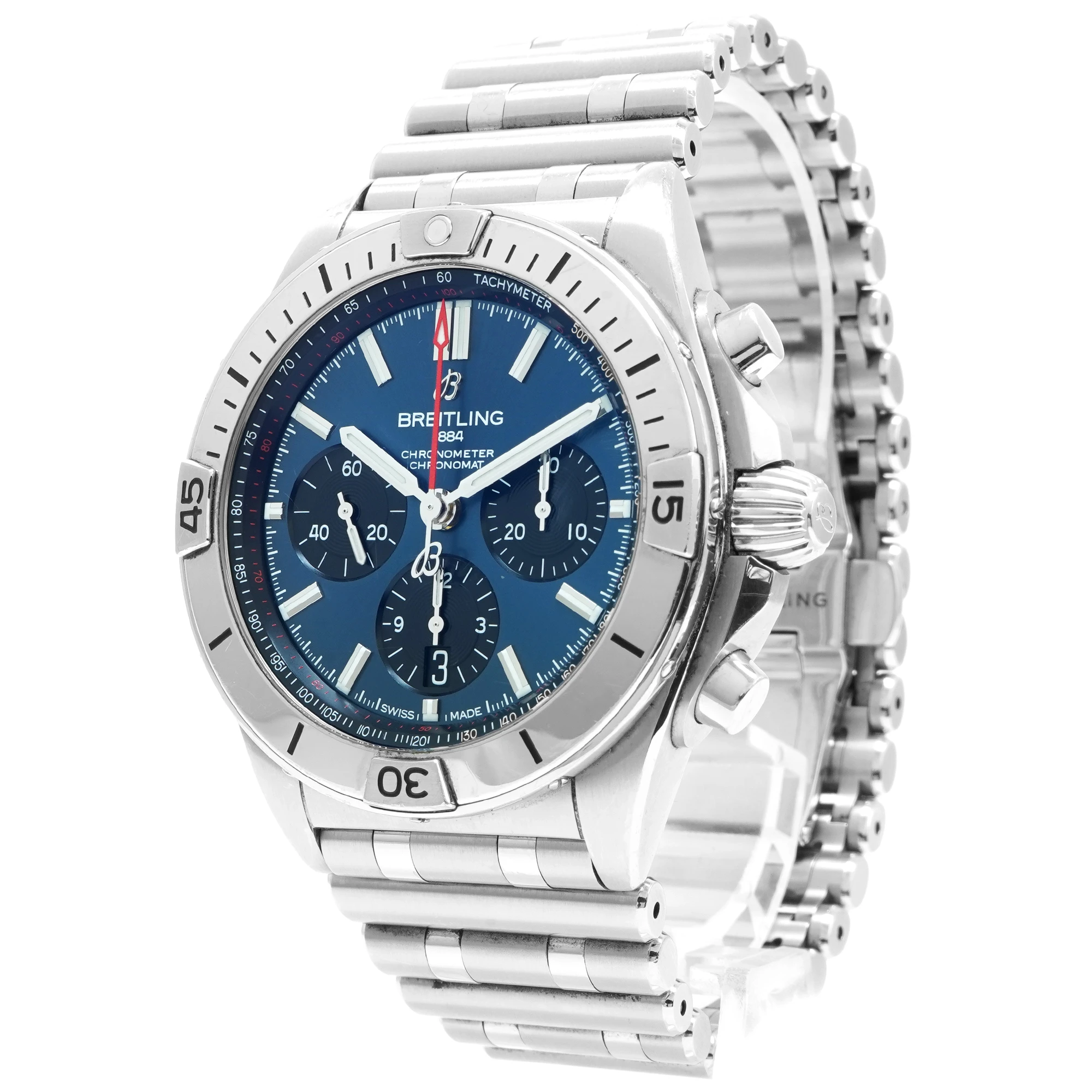 Breitling Chronomat B01 42 AB0134 *Blue Dial*  - Inventory 6003