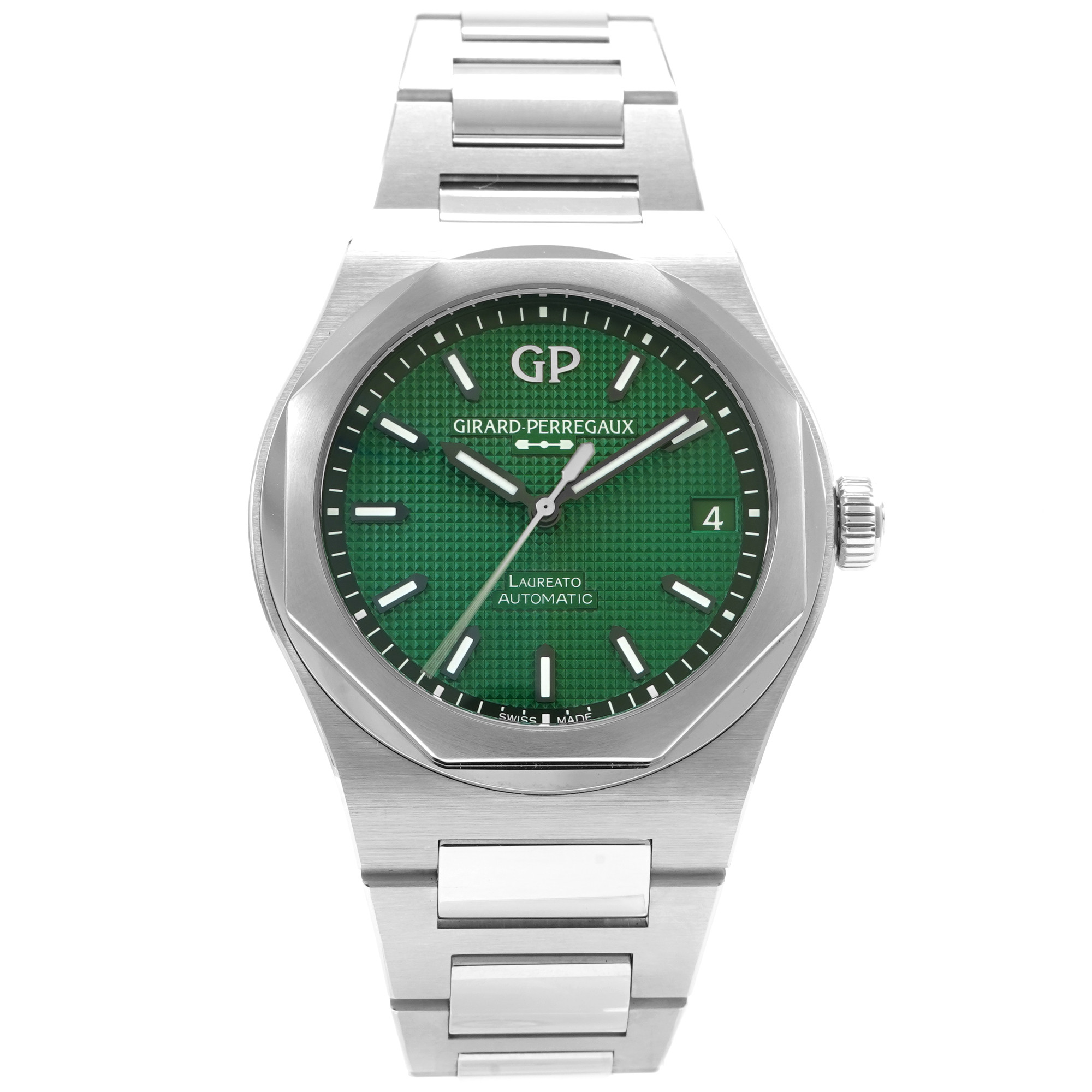 Girard Perregaux Laureato 42mm 81010-11-3153-1CM *Green Dial* *2023* - Inventory 6013 *ON HOLD*