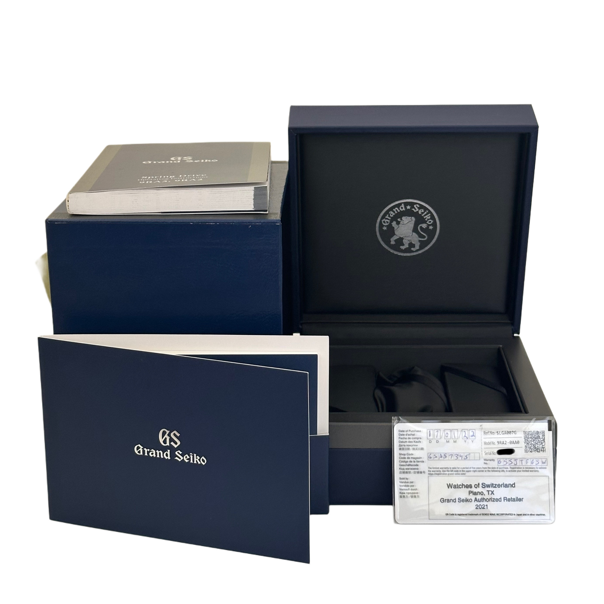 Grand Seiko 140th Anniversary Model Lake Suwa SLGA007 *Blue Dial* *Limited Edition* *2022* - Inventory 6052