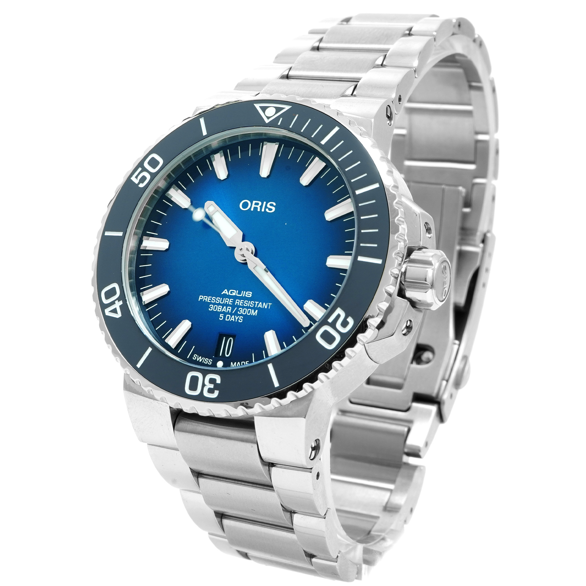 Oris Aquis Date Caliber 400 *Blue Dial* *Unworn* - Inventory 6039